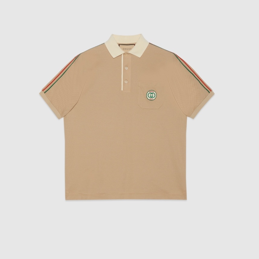 P349 G互扣刺绣小标织带POLO衫