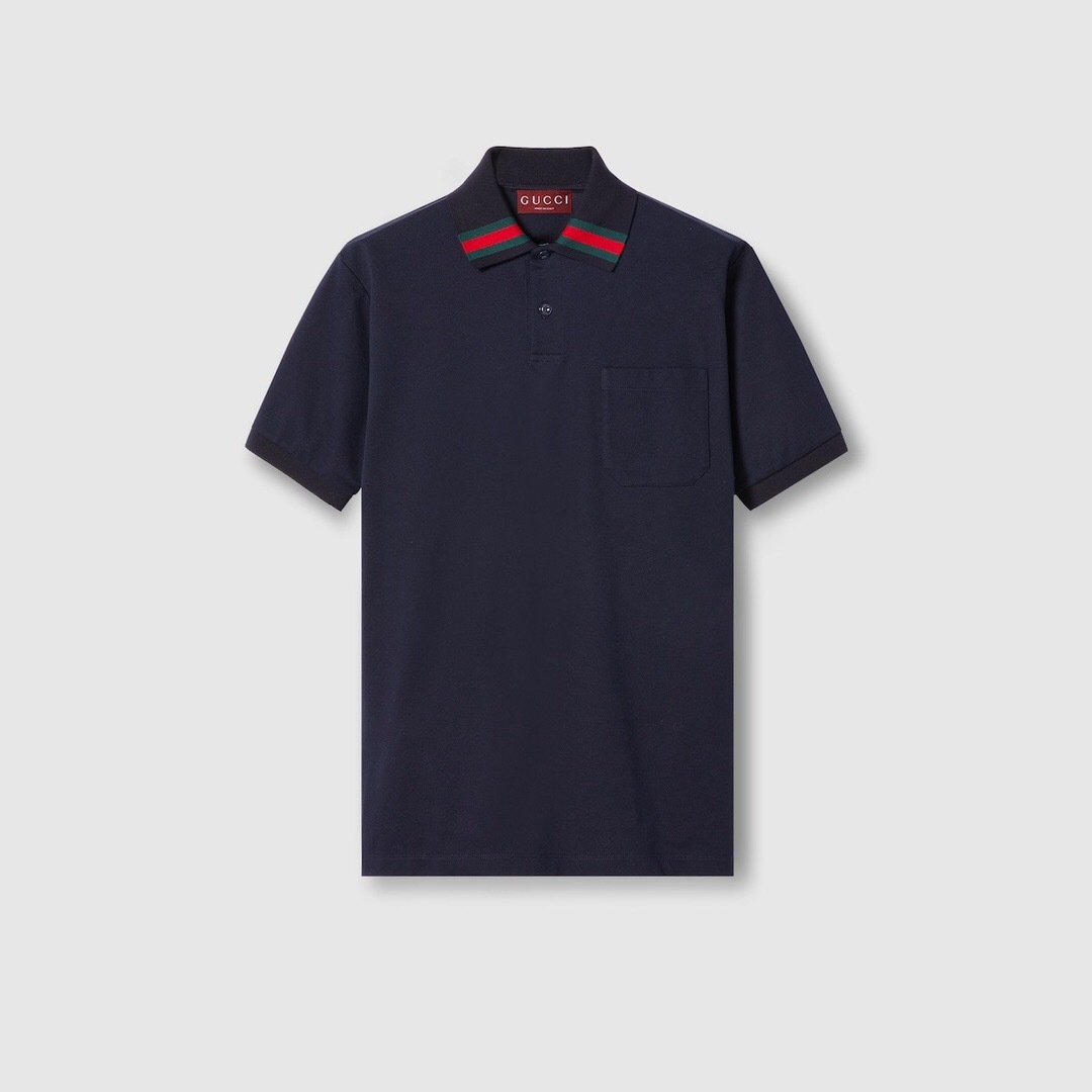 P299 经典红绿织带POLO衫