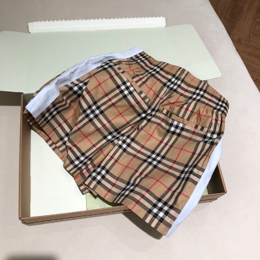 P319 白边格子短裤（Women）