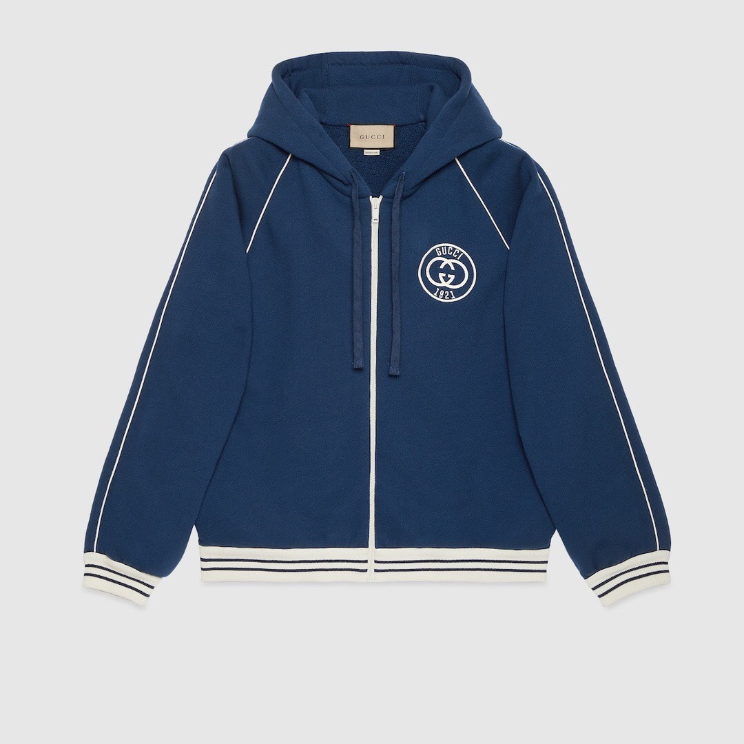P499 G蓝色双G互扣外套