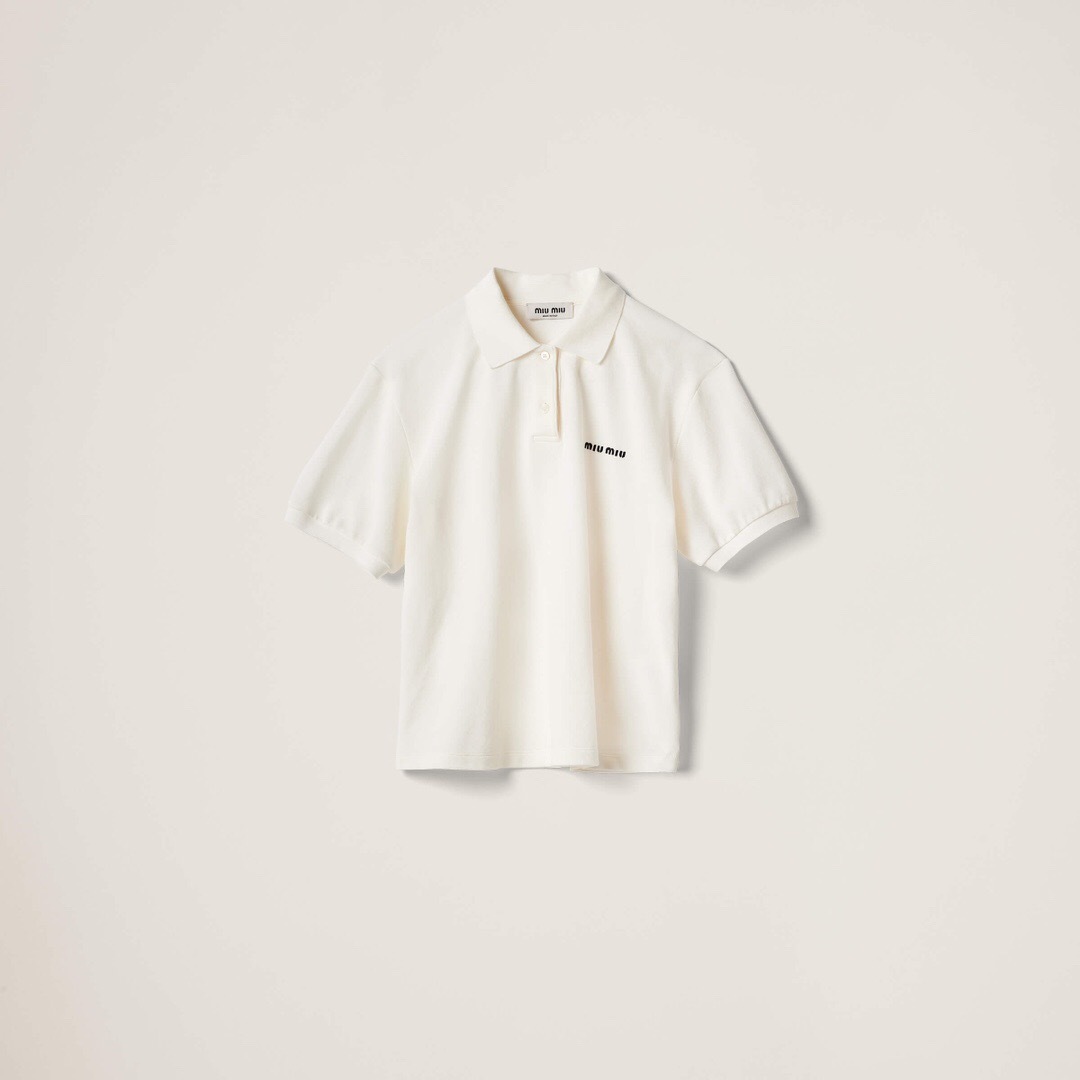 P289 MM刺绣POLO衫白色(Women)