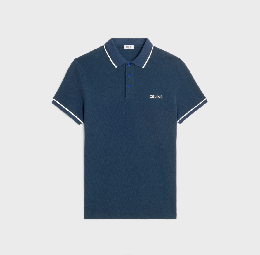 P289 C刺绣POLO衫蓝色