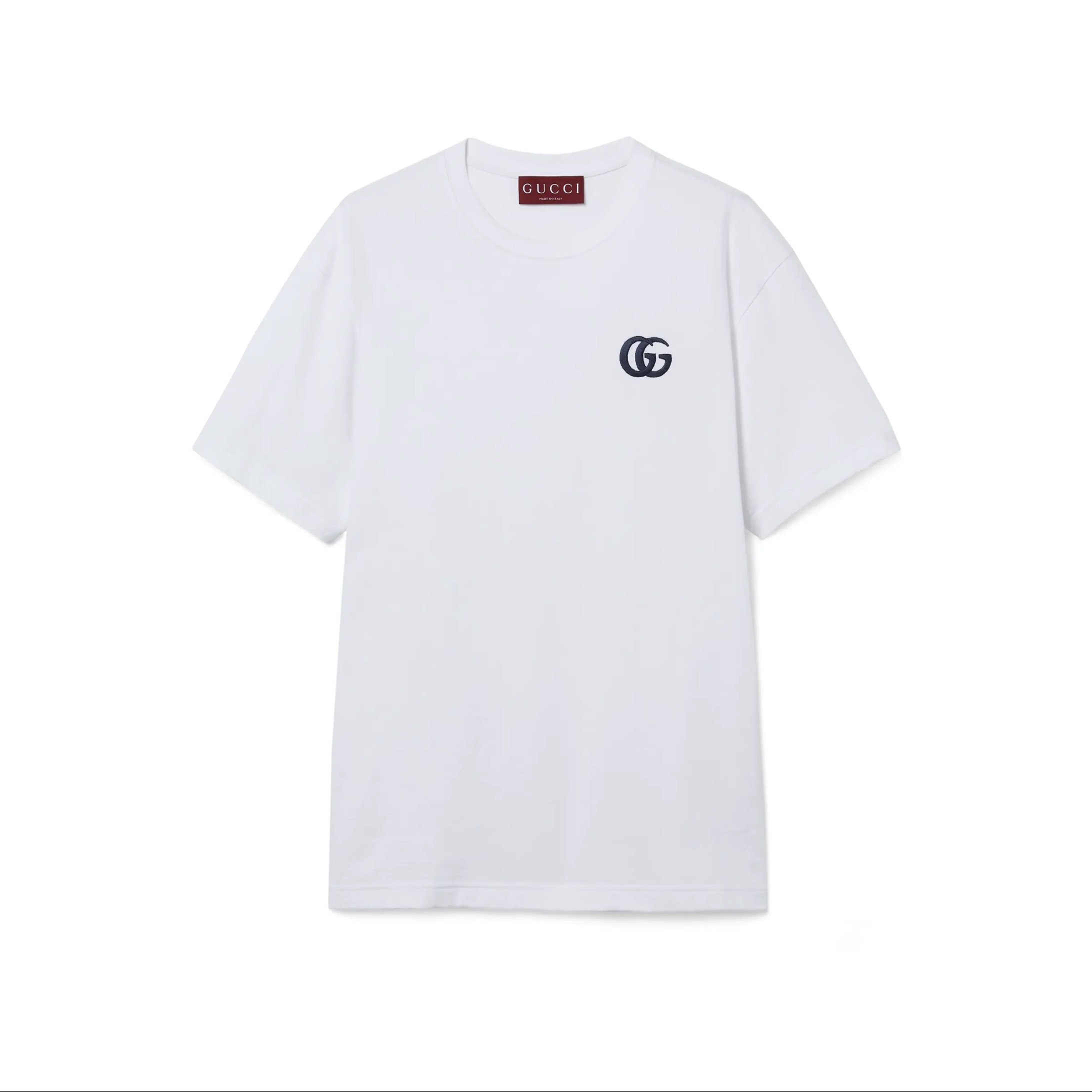 P219 双G刺绣T恤白色