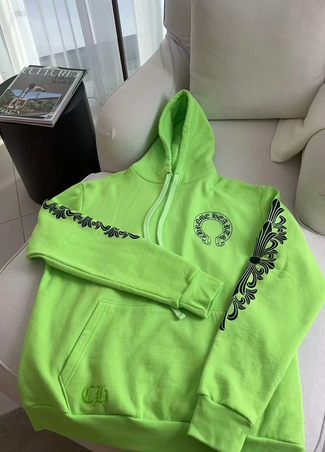 P459 荧光绿限定款帽衫