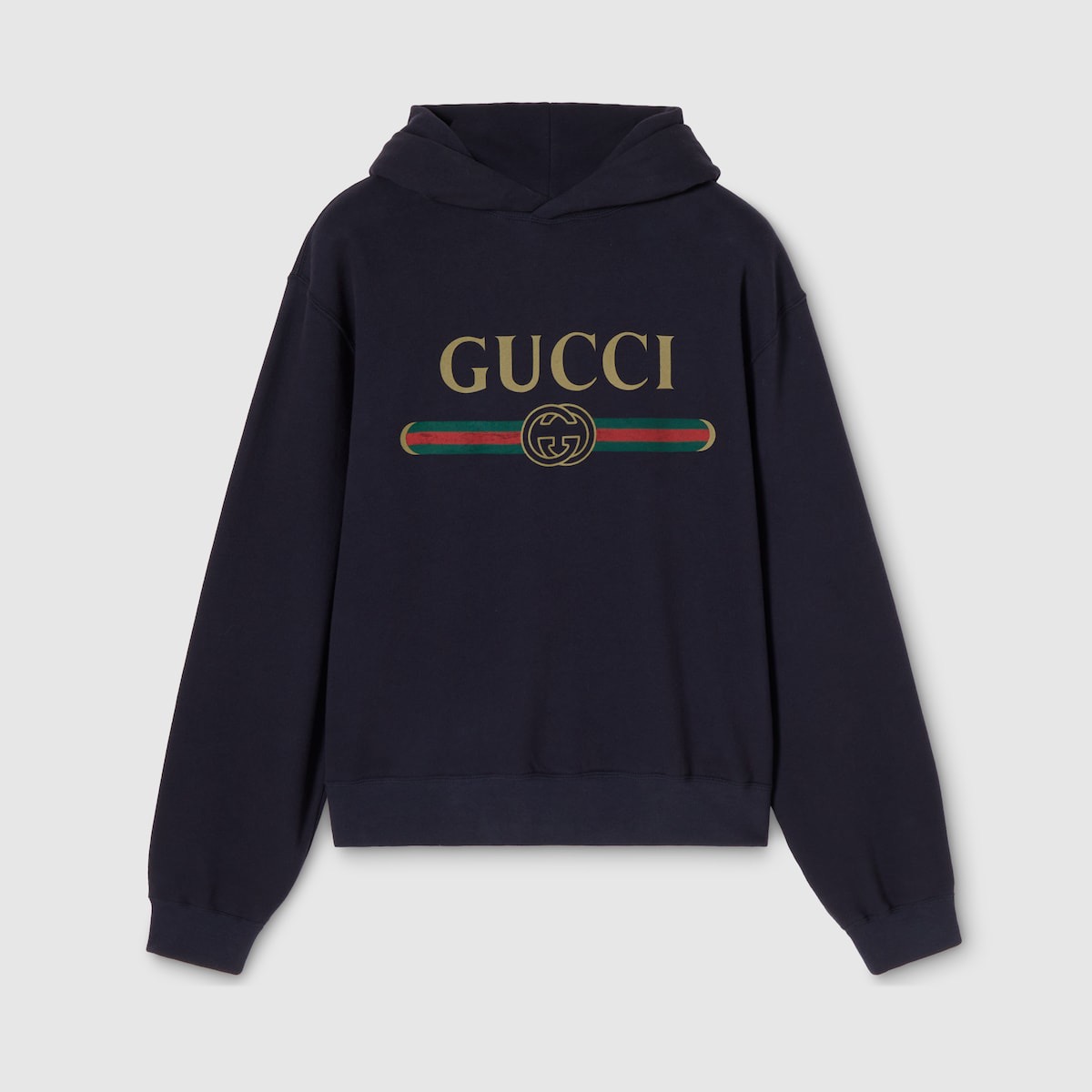 P389 Classic Interlocking Double G Printed Hoodie