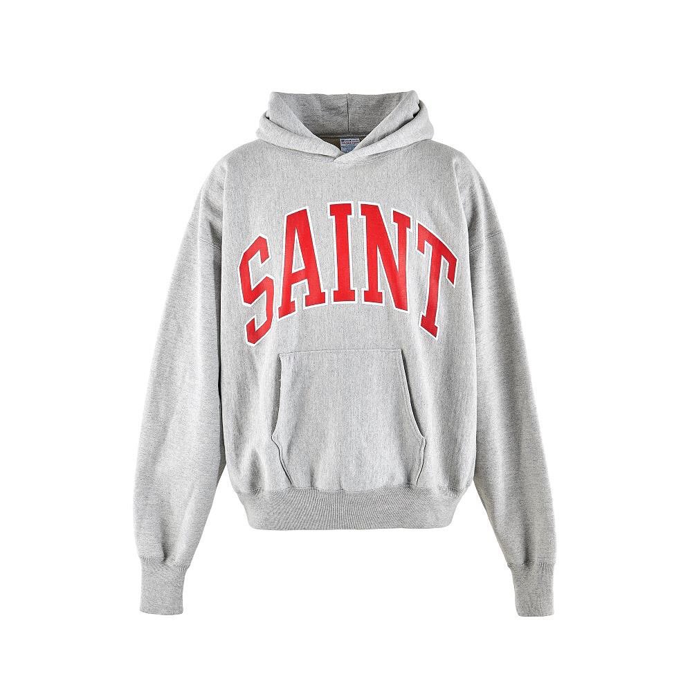 P309 Curved printed hoodie