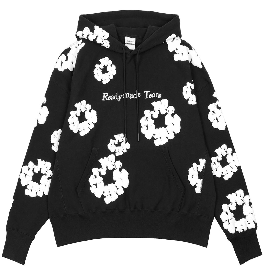 P349 Cotton printed hoodie
