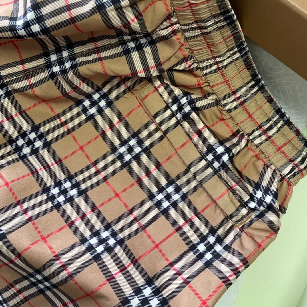 P289 br格子短裤卡其色 · image 9