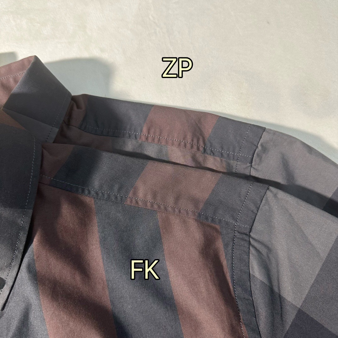 P389 BR渐变格子衬衫咖色 · image 11