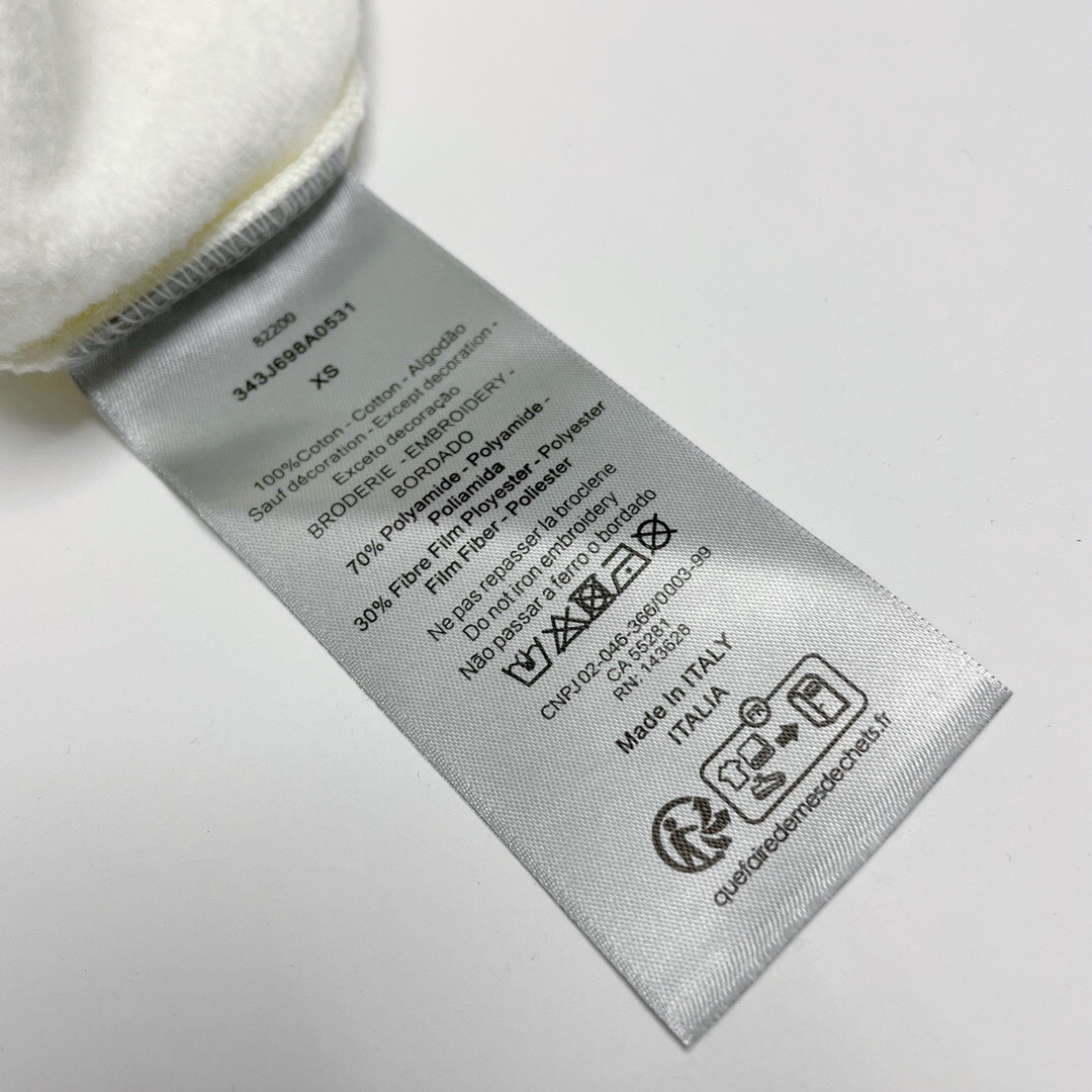P359 CD闪光线刺绣帽衫米白色 · image 10