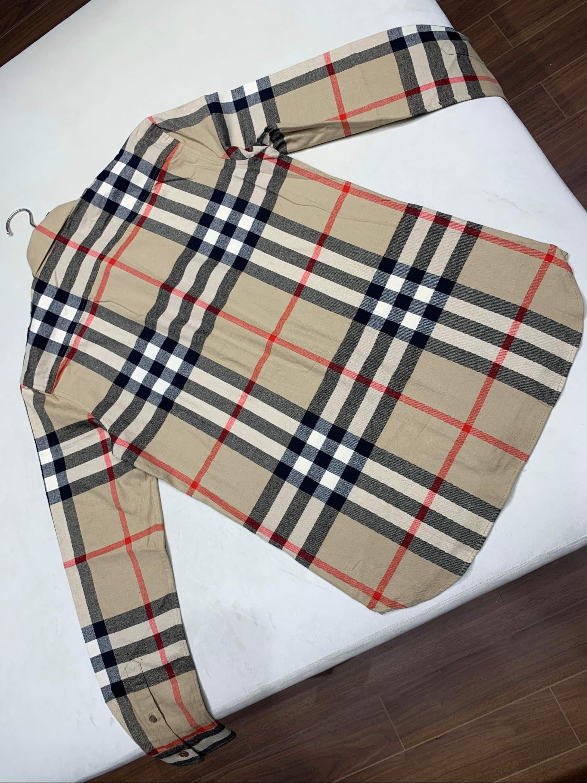 P389 BR红条格子衬衫卡其色 · image 7