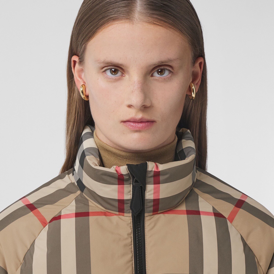 P819 格纹印花短款羽绒服(Women） · image 18
