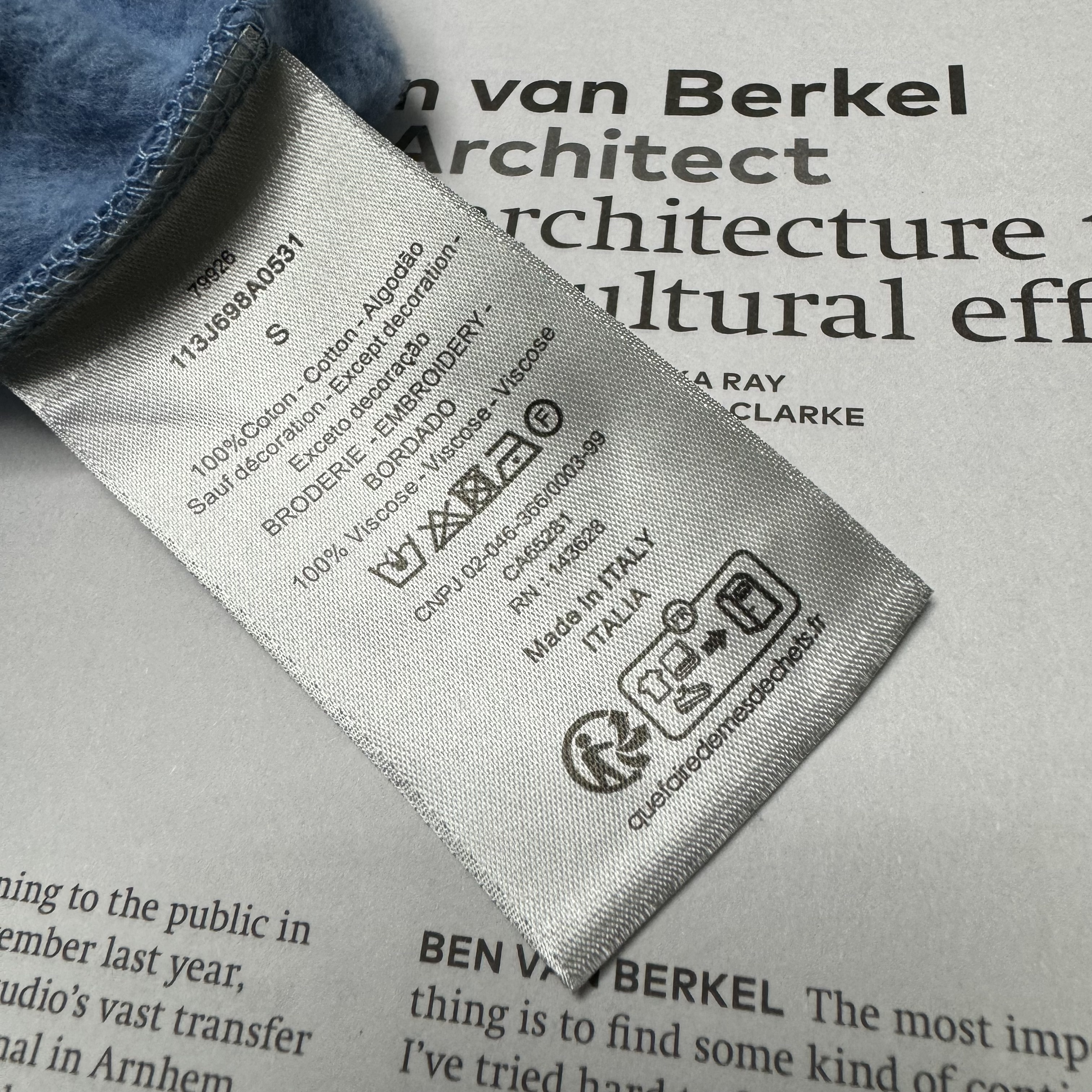P369 CD刺绣帽衫 蓝色 · image 14