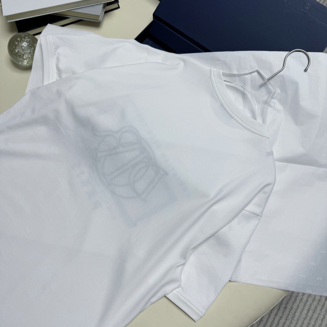 P239  D印花贴补绣短袖白色 · image 7