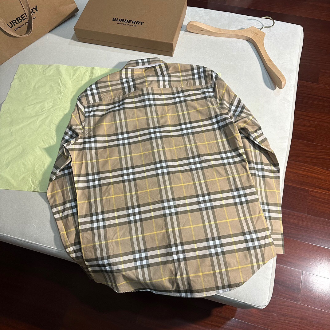 P389 BR浅黄格子衬衫 · image 8