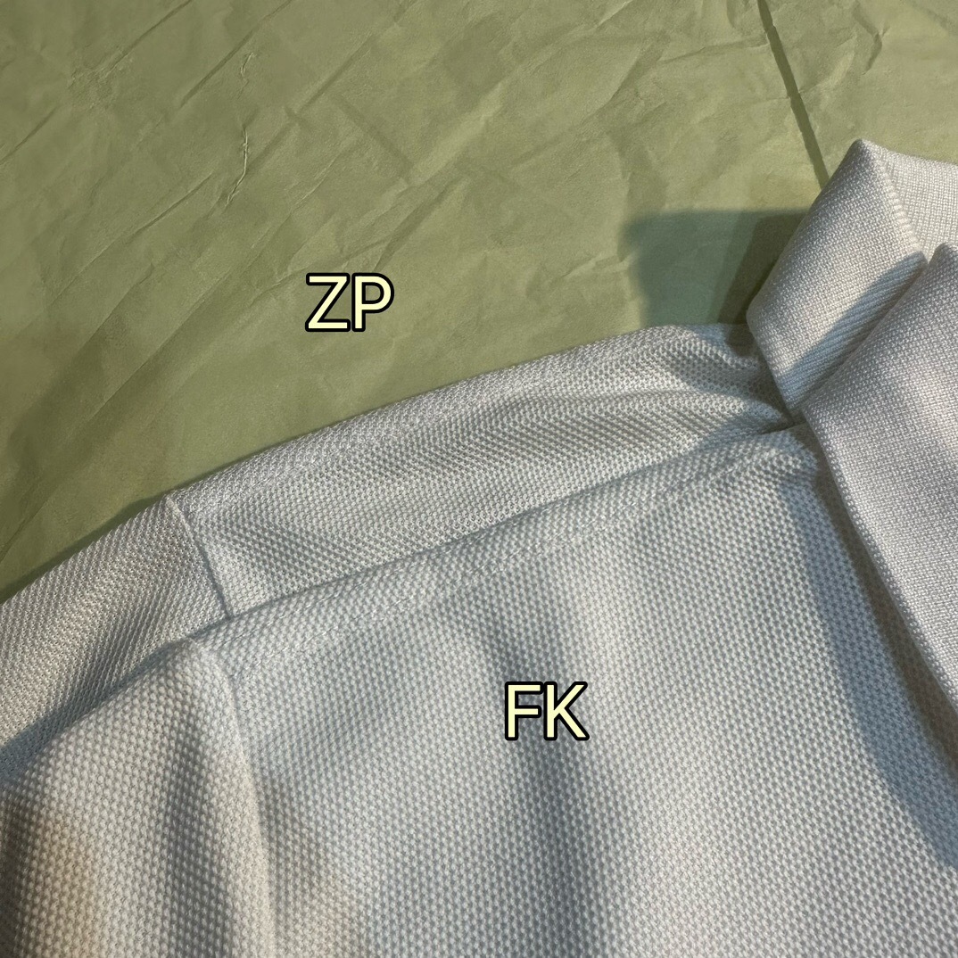 P319 毛巾贴饰网眼布POLO衫白色 · image 12