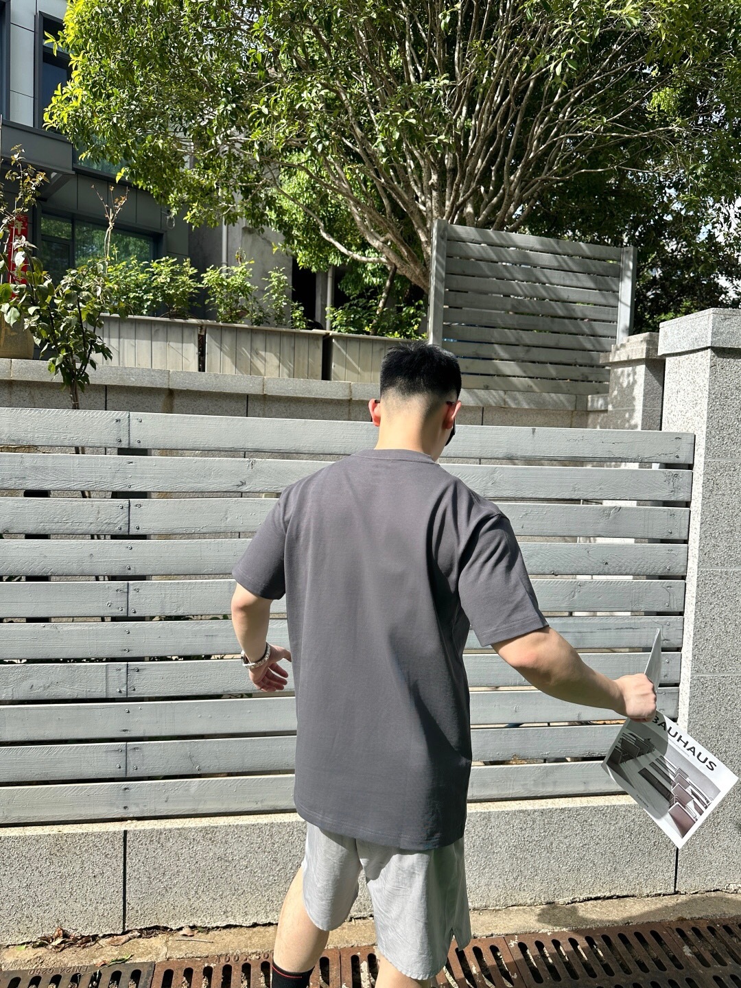 P229 CD方形刺绣短袖 灰色 · image 20
