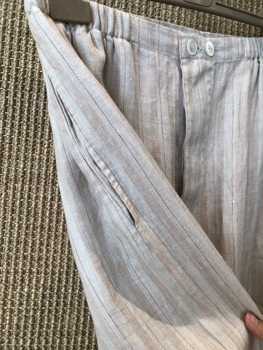 P499 条纹亚麻长裤 · image 18