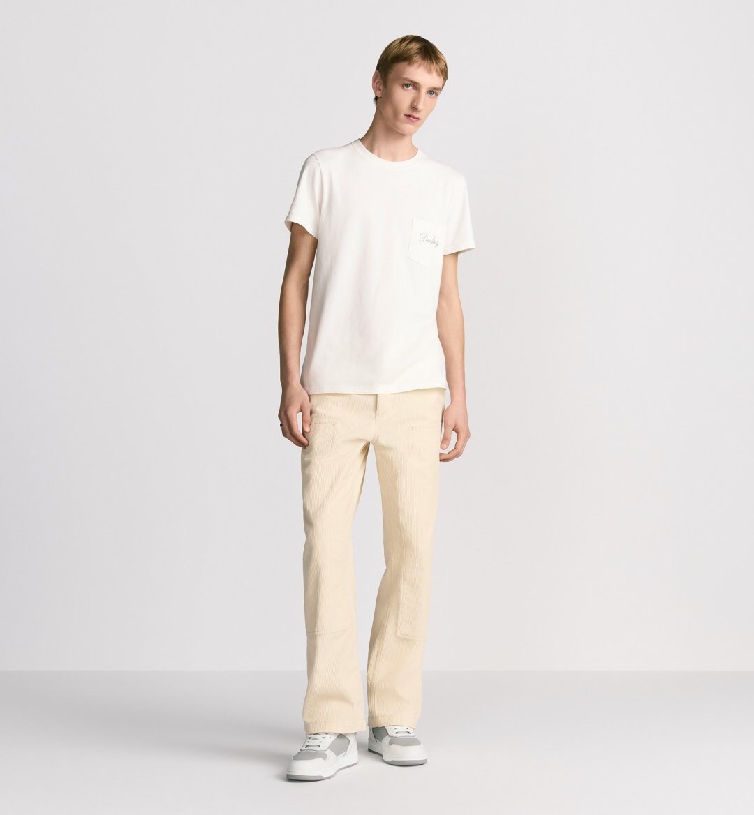 P219 前胸口袋字母绣花T恤白色 · image 13
