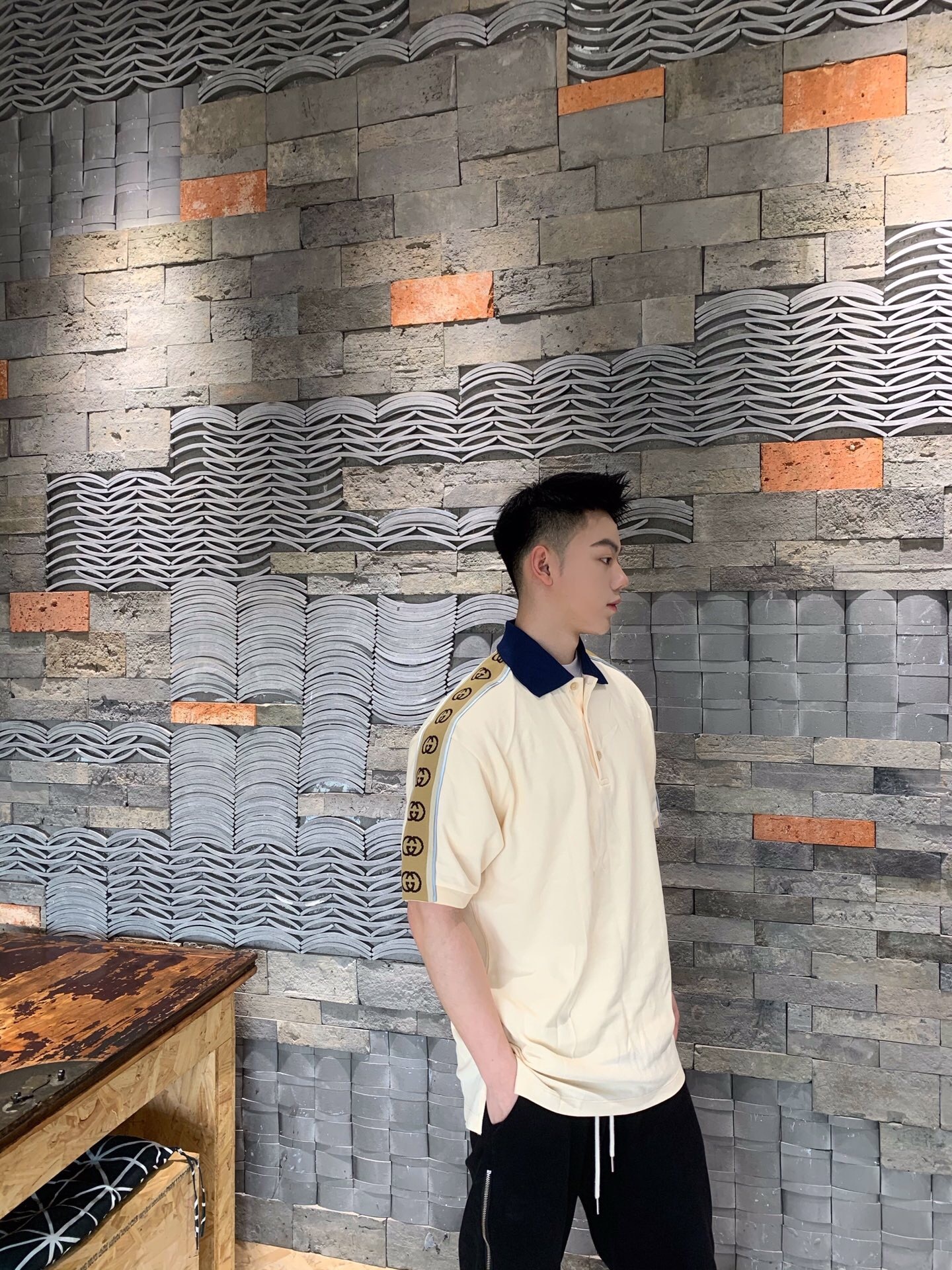 P289 G反光polo 杏色 · image 13