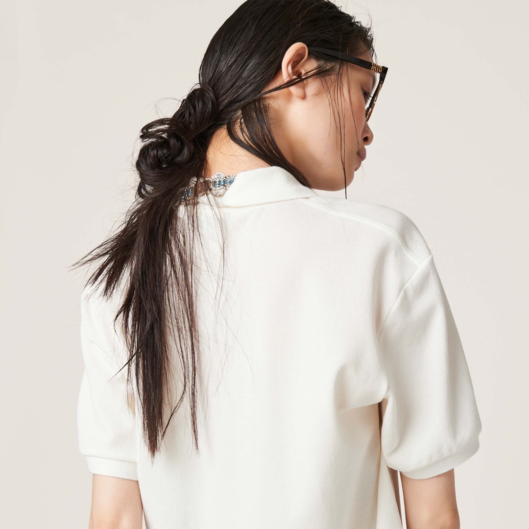 P289 MM刺绣POLO衫白色(Women) · image 13