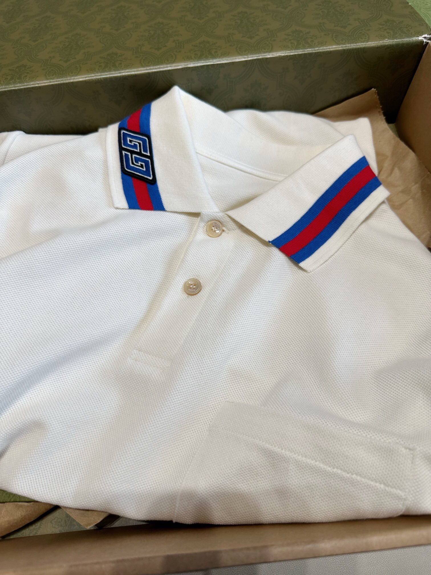 P299 双G贴饰POLO衫 白色 · image 10