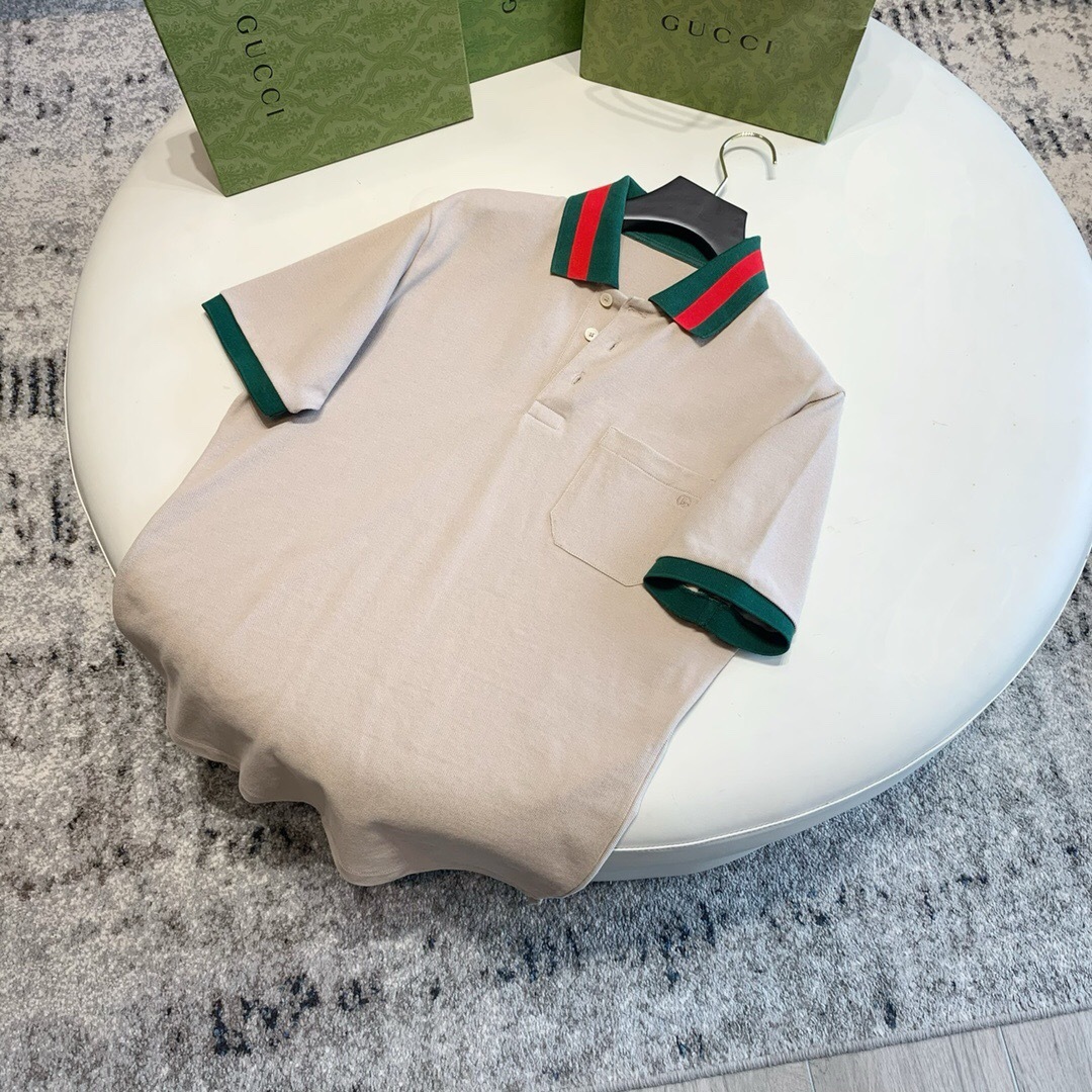 P289 织带衣领Polo 卡其色 · image 7