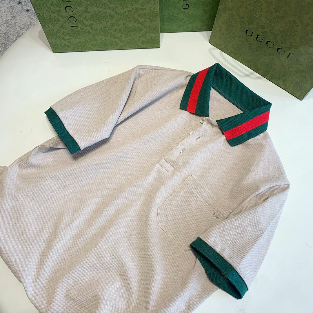 P289 织带衣领Polo 卡其色 · image 6