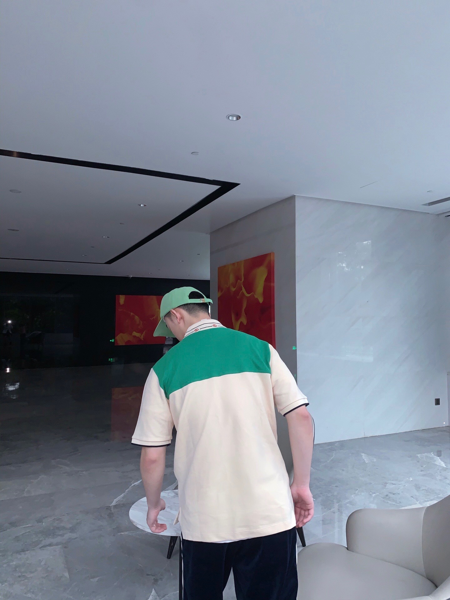 P289 G刺绣绿拼接POLO衫 · image 16