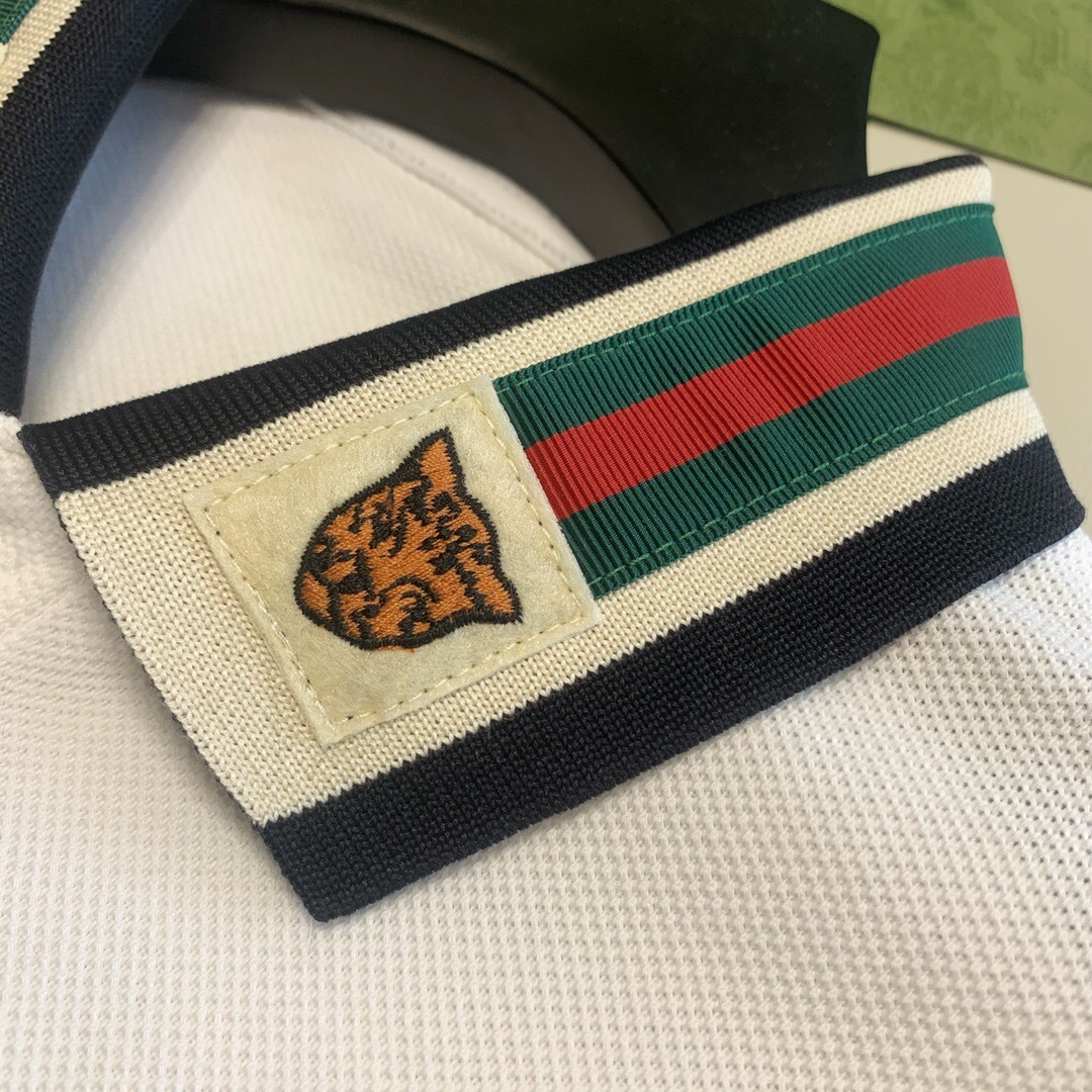 P289 虎头织带POLO衫 白色 · image 10