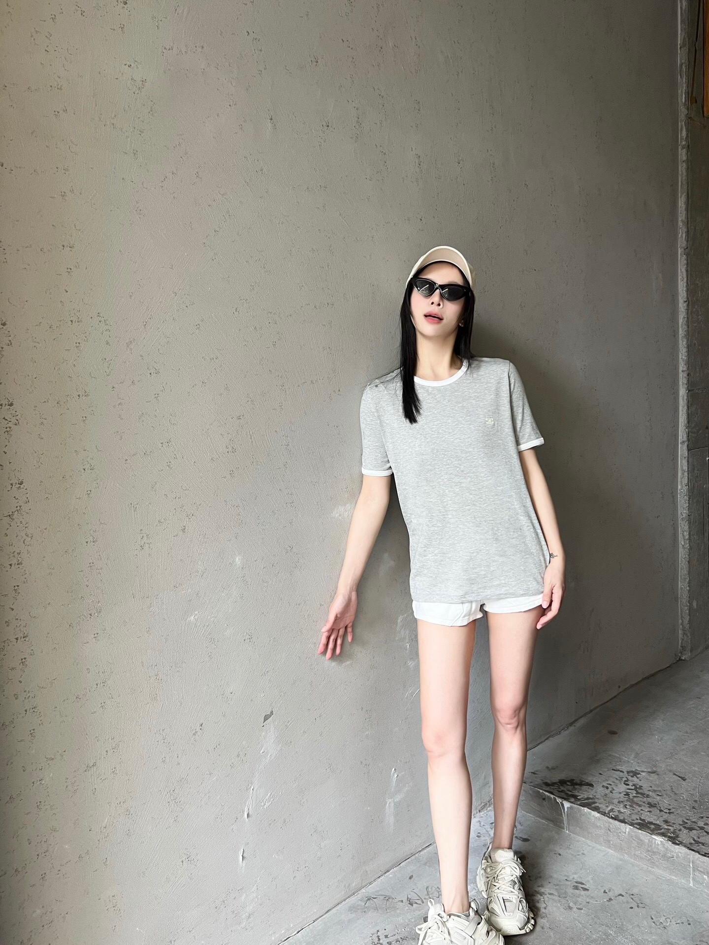 P219 双C刺绣小标短袖灰色(Women) · image 11