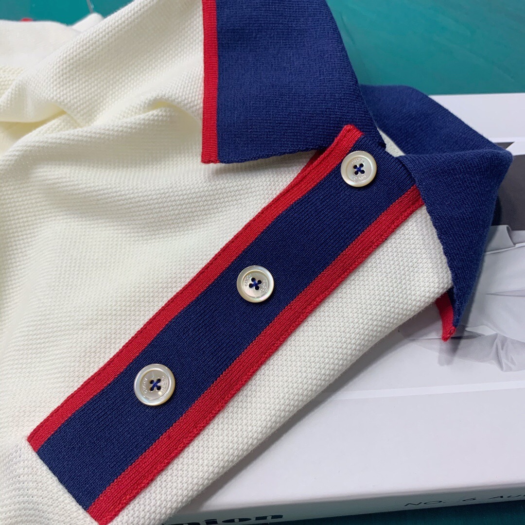 P289 杏色红蓝条POLO衫 · image 10