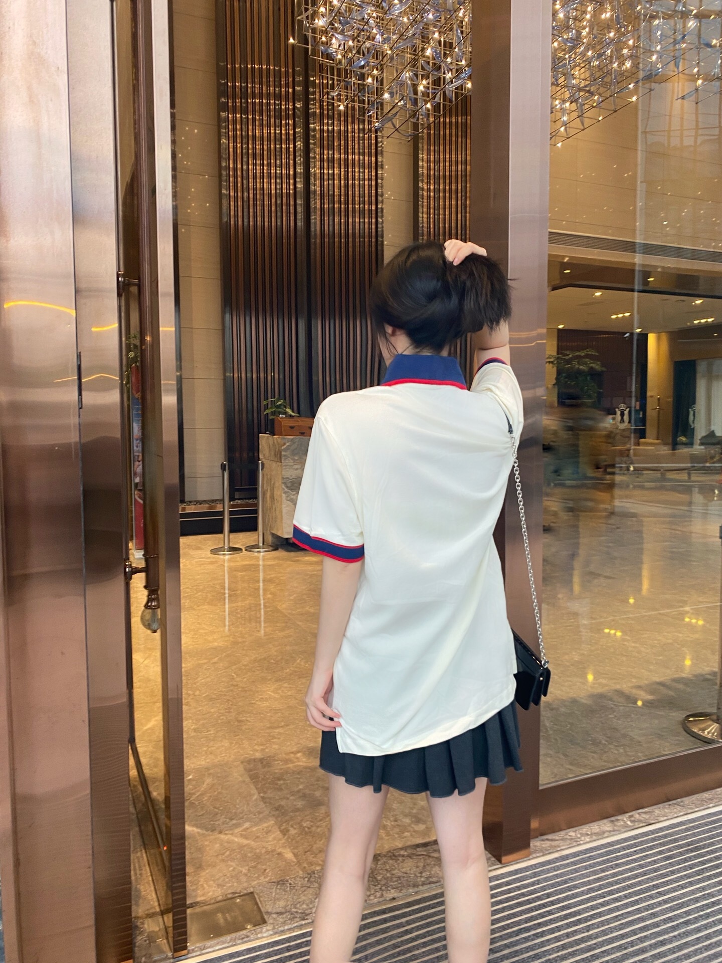 P289 杏色红蓝条POLO衫 · image 20