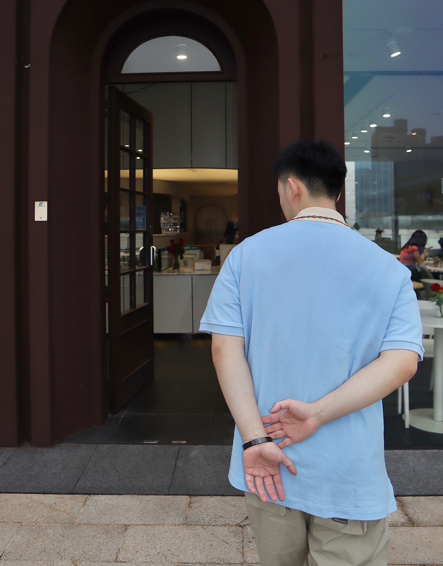 P289 浅蓝麻花POLO衫 · image 17