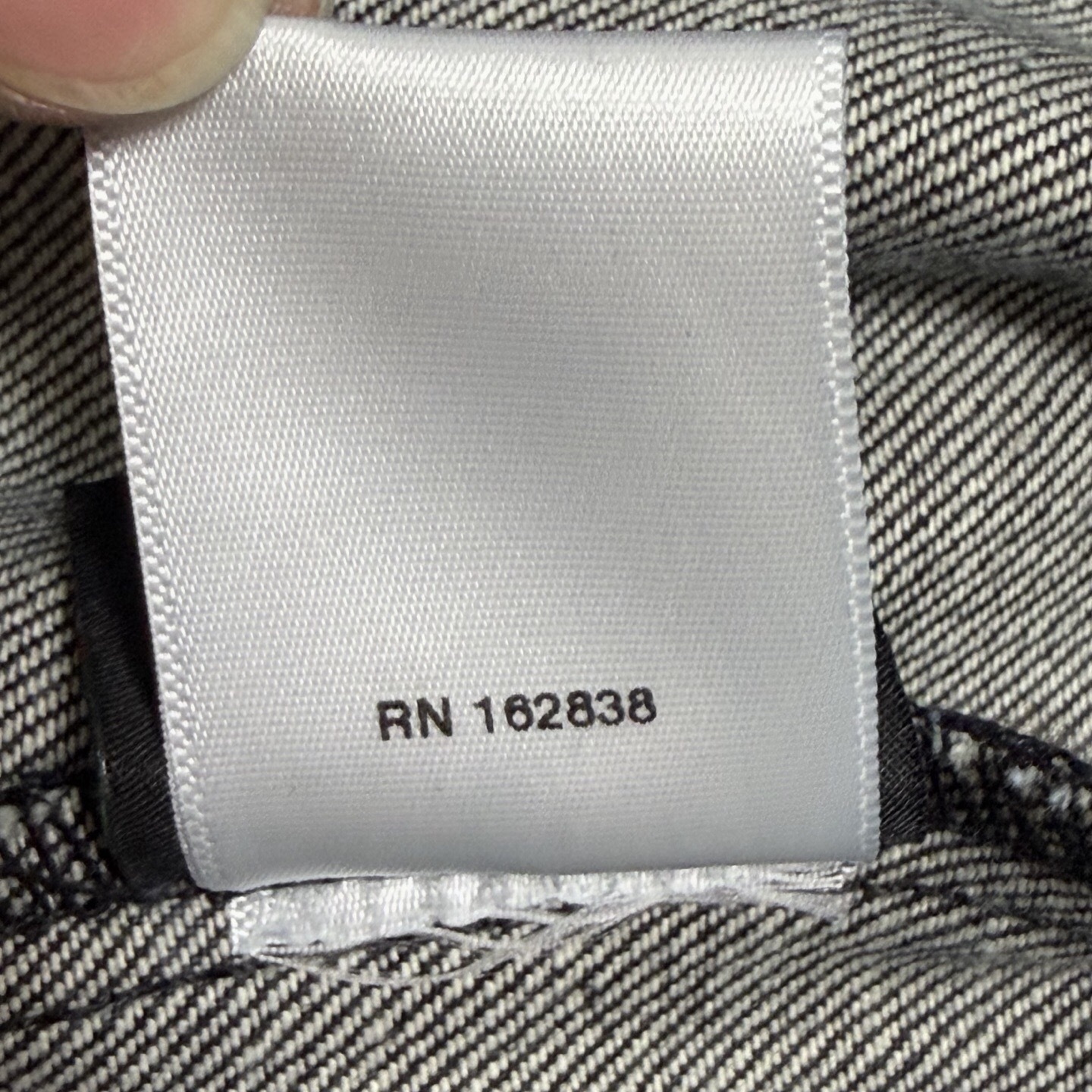 P379 丹宁棉花牛仔夹克黑色 · image 15