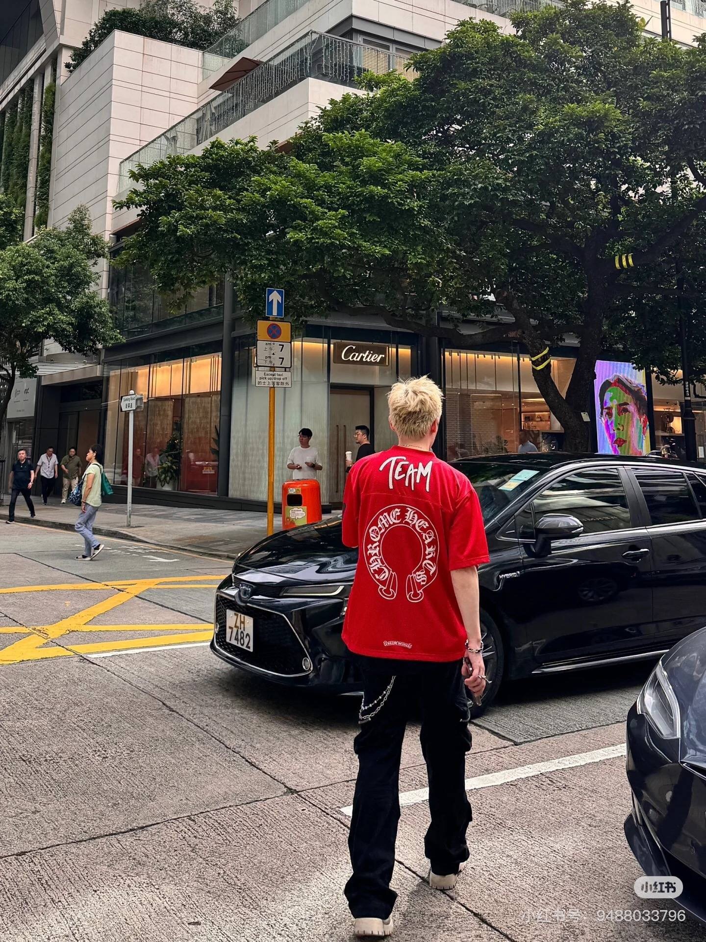 P359 红色网眼棉伦短袖 · image 6