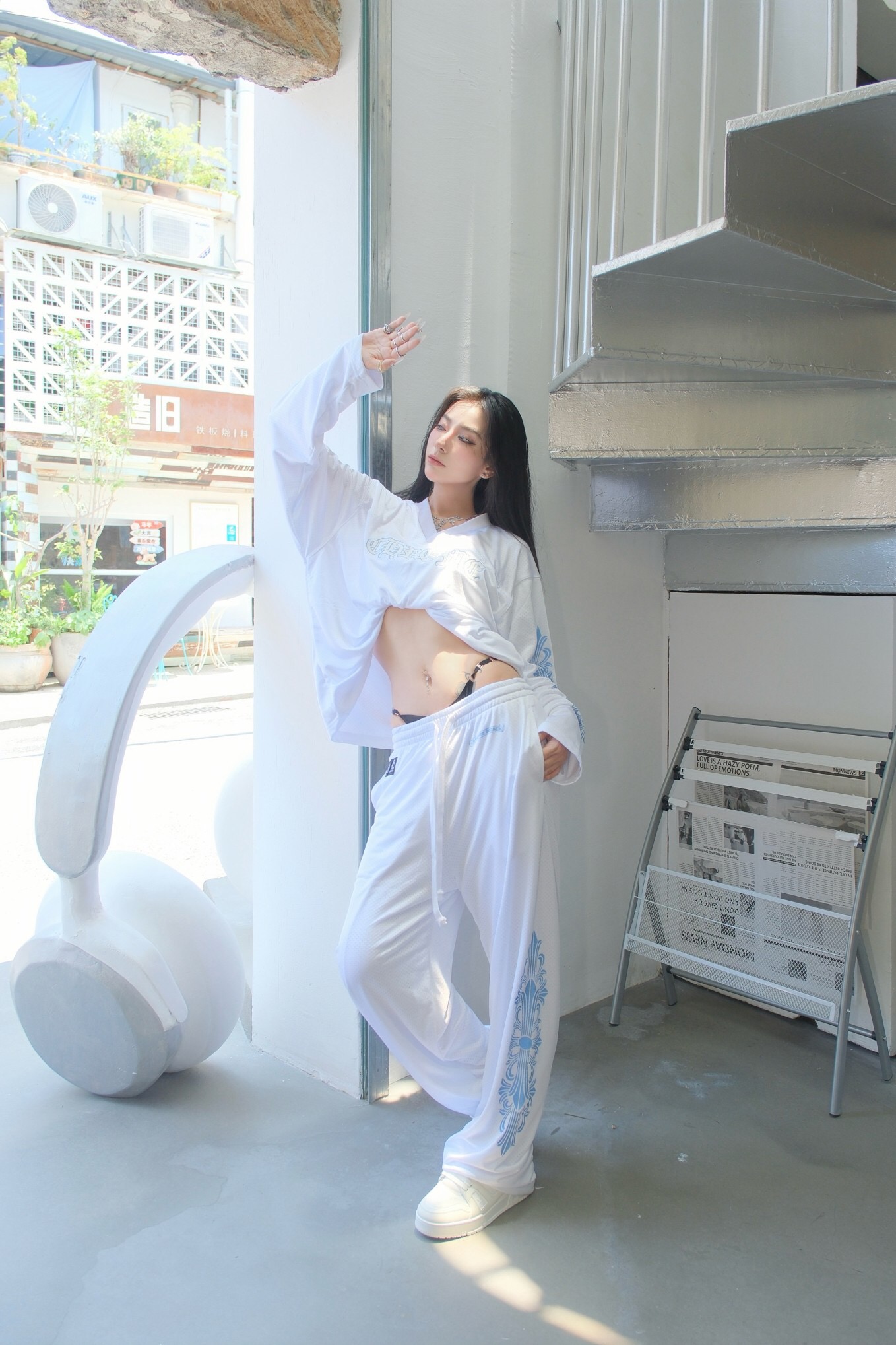 P459 白色网眼棒球服棉伦 · image 13