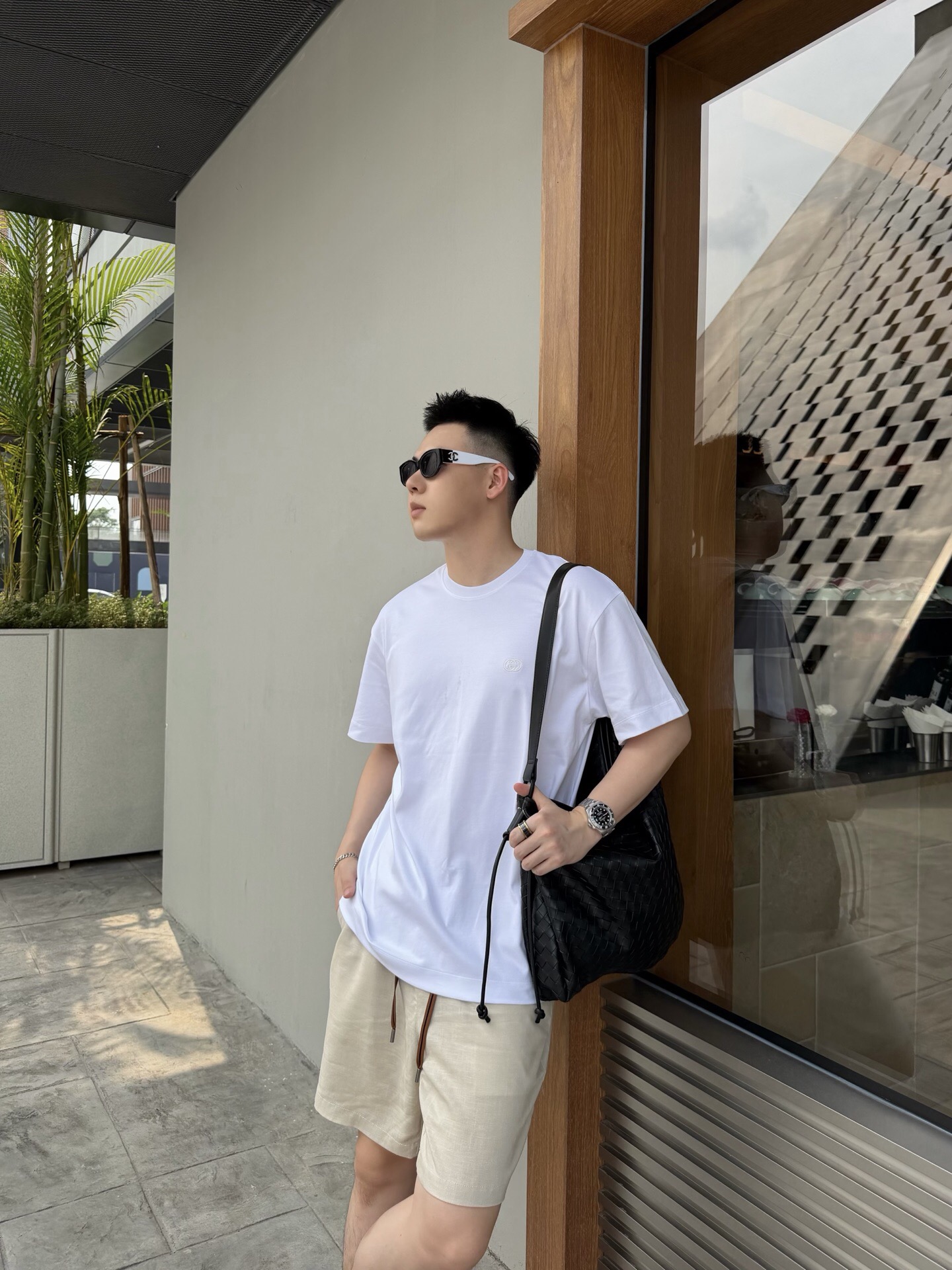 P209 白色轻质针织棉T恤 · image 17