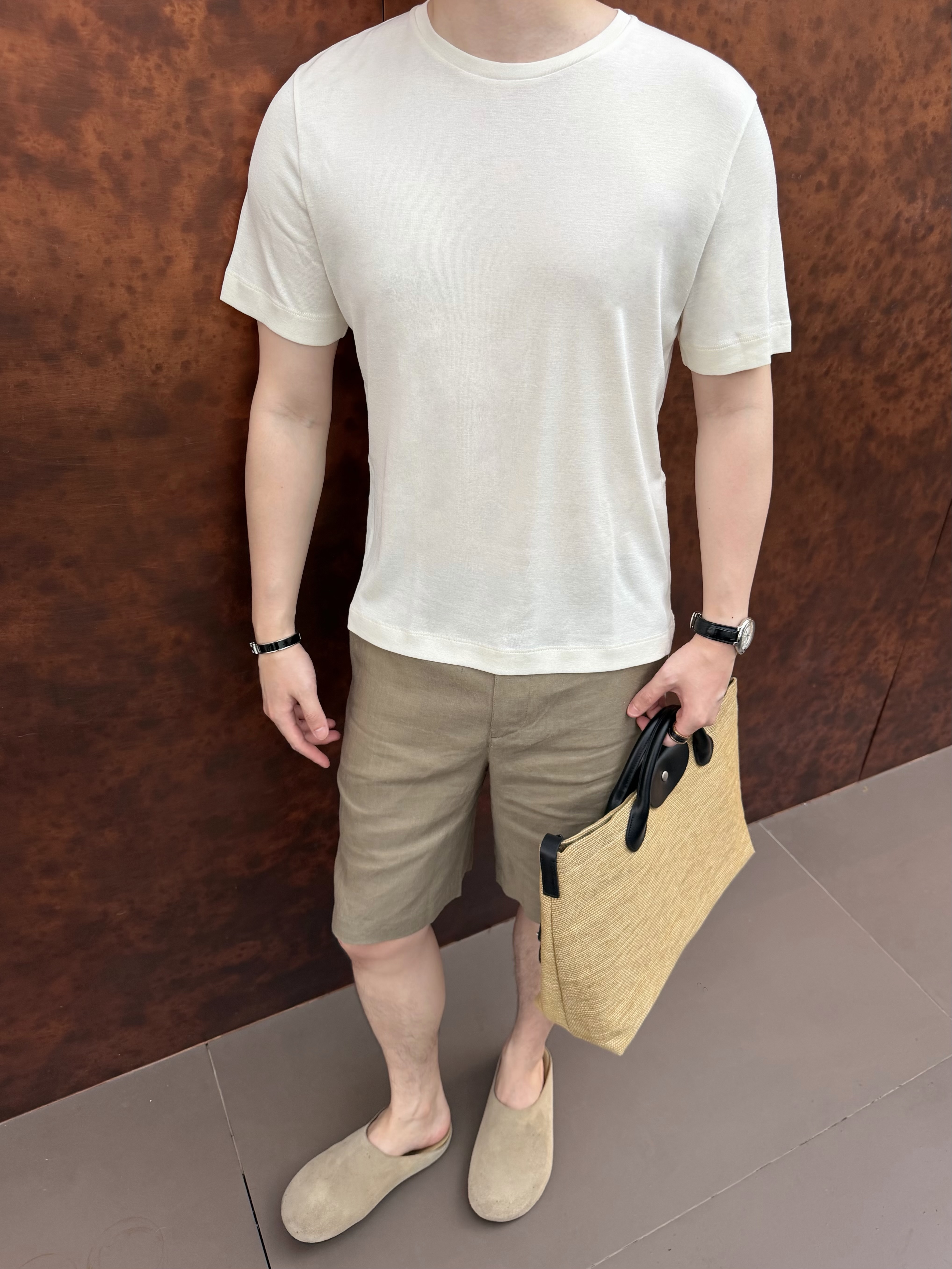 P389 蚕丝棉针织短袖杏色 · image 18