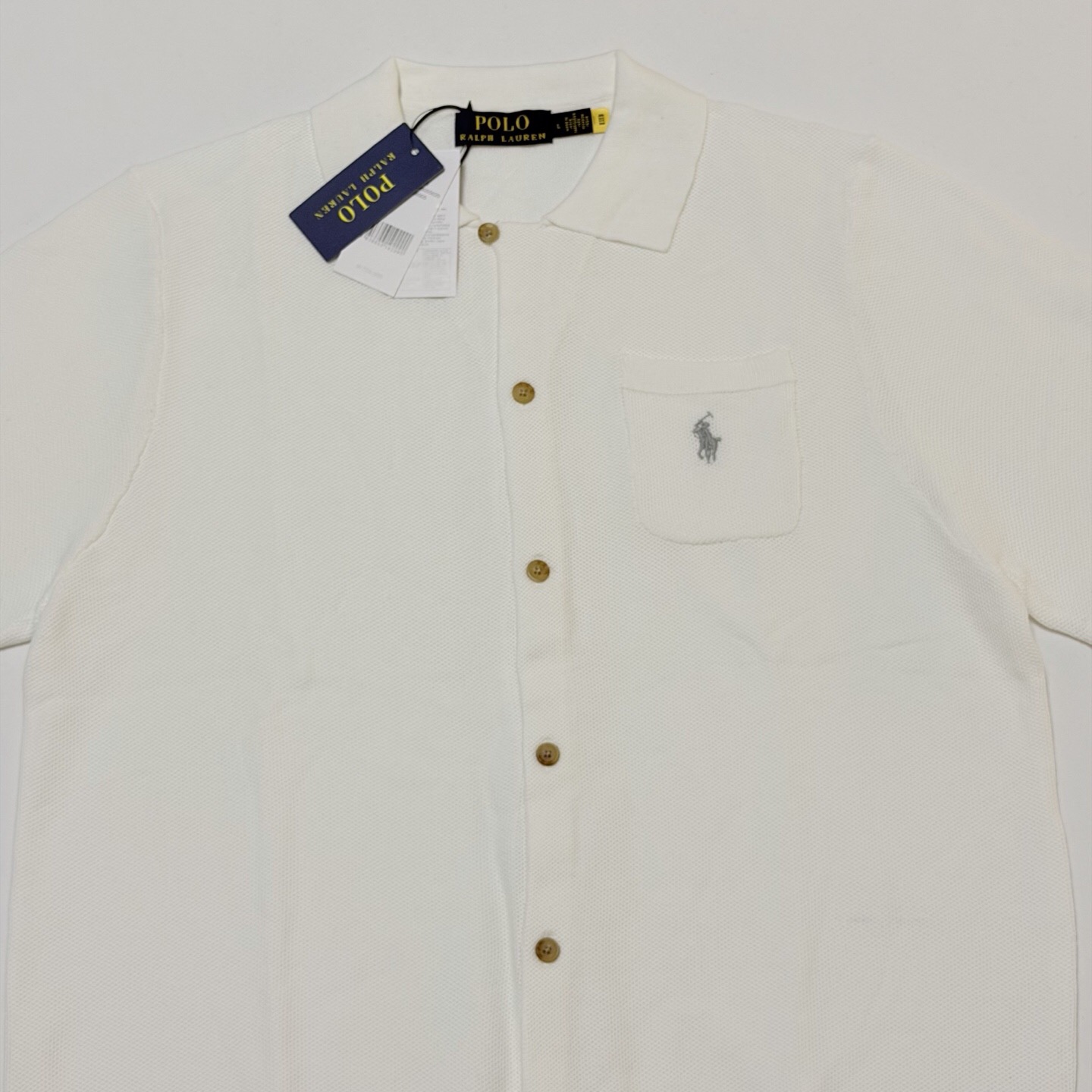 P239 灰色刺绣小马POLO衫 白色 · image 6