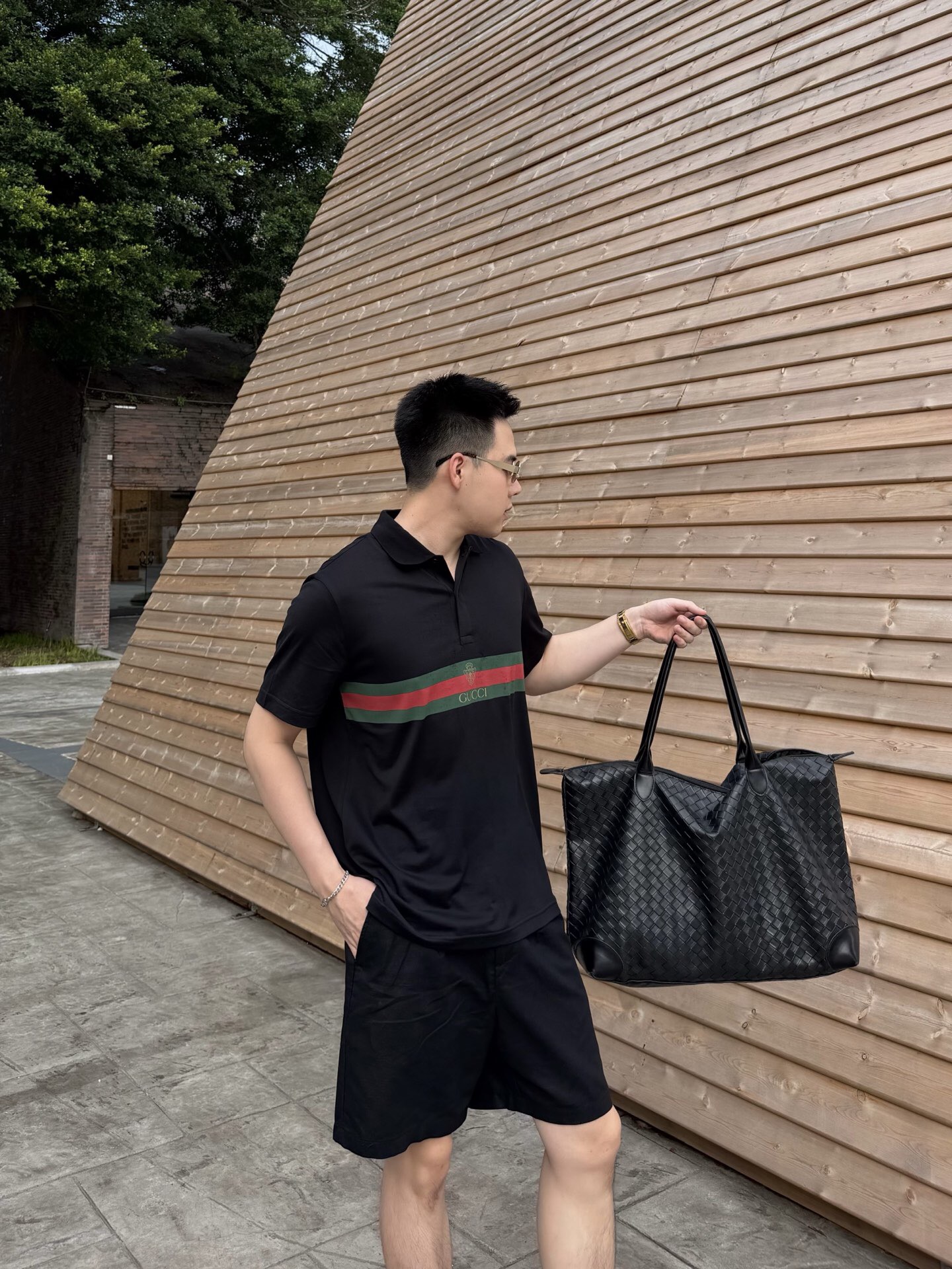 P289 黑色徽标印花针织棉POLO · image 13