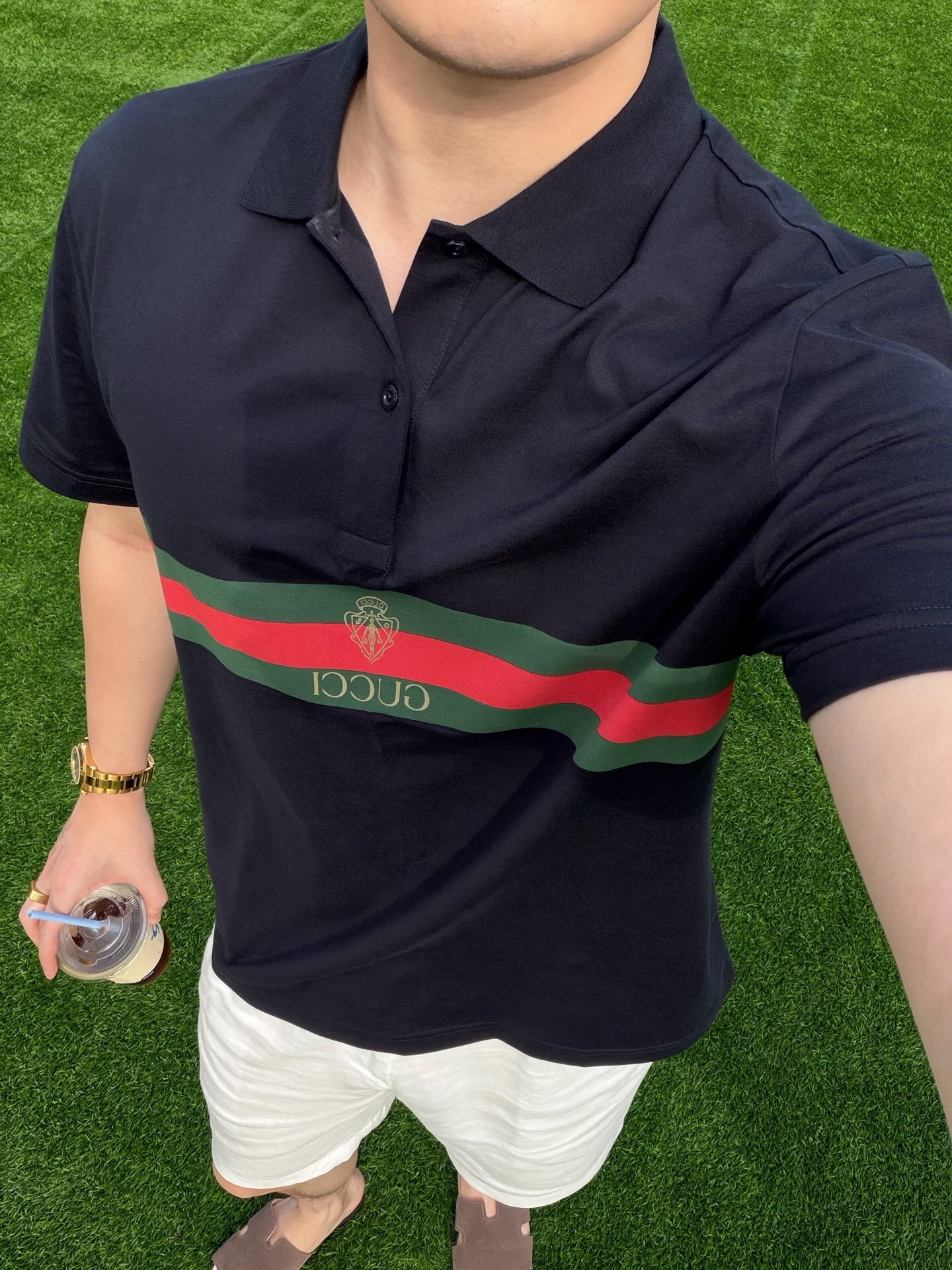 P289 深蓝徽标印花针织棉POLO · image 17