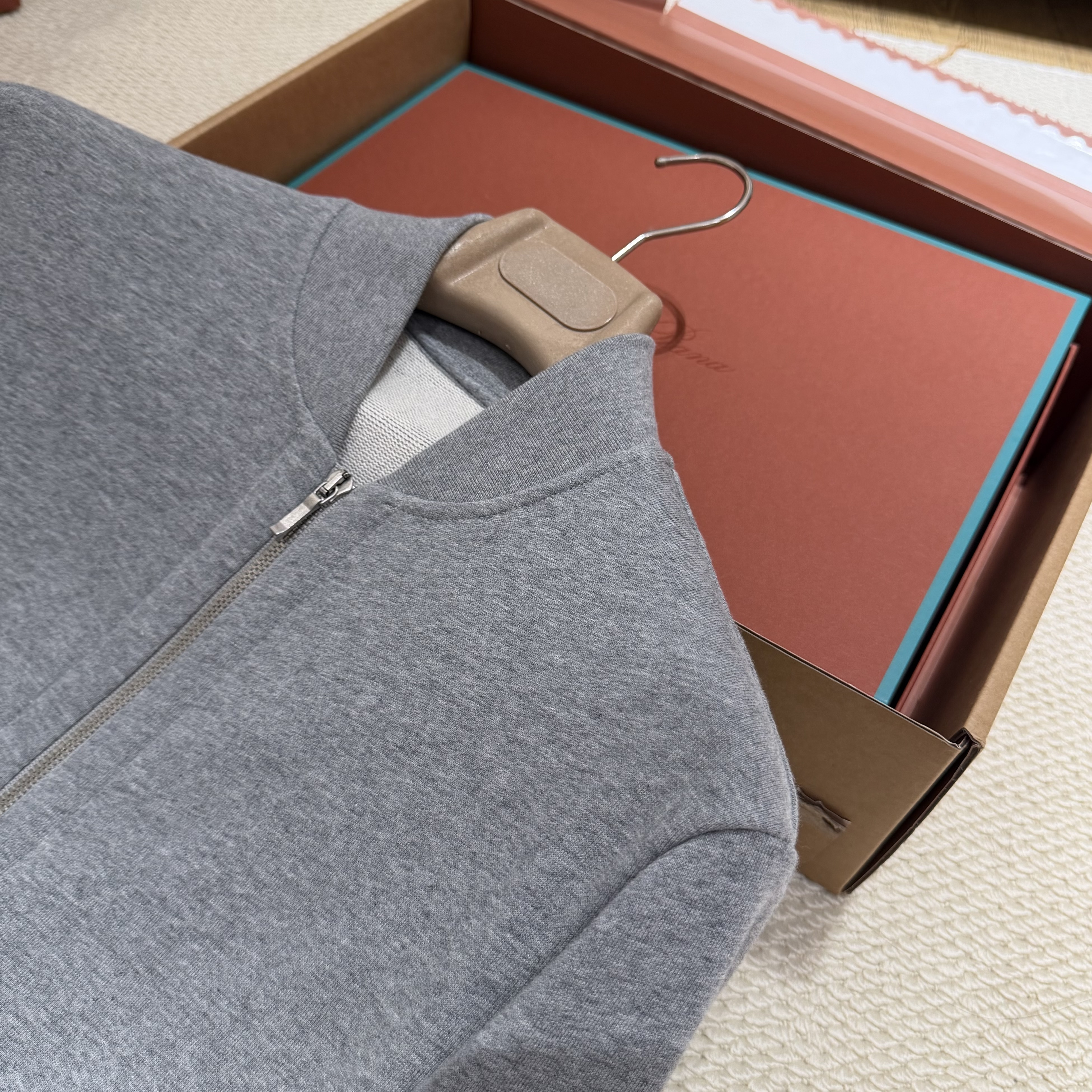 P499 Grey zipper cotton jacket · image 6