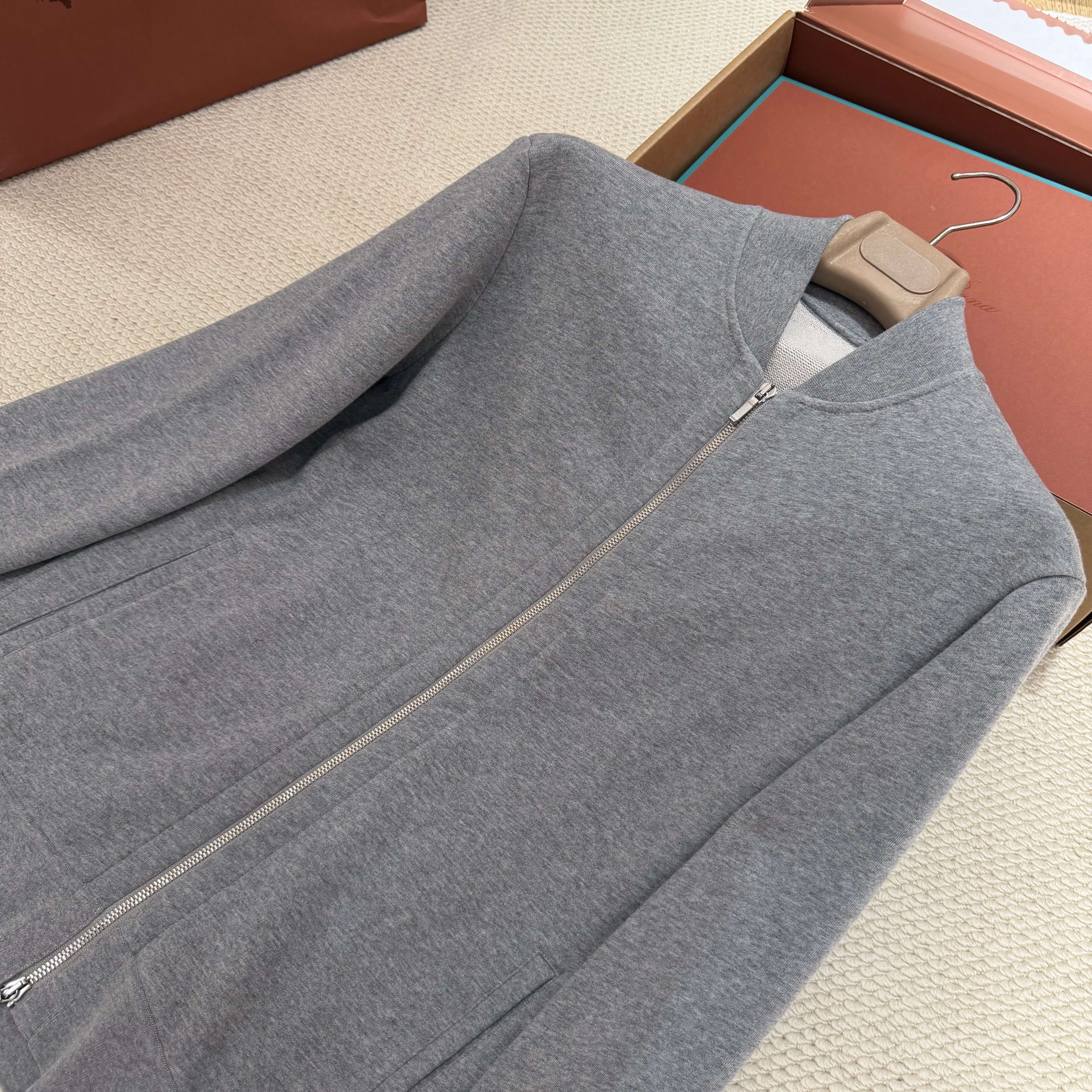 P499 Grey zipper cotton jacket · image 5