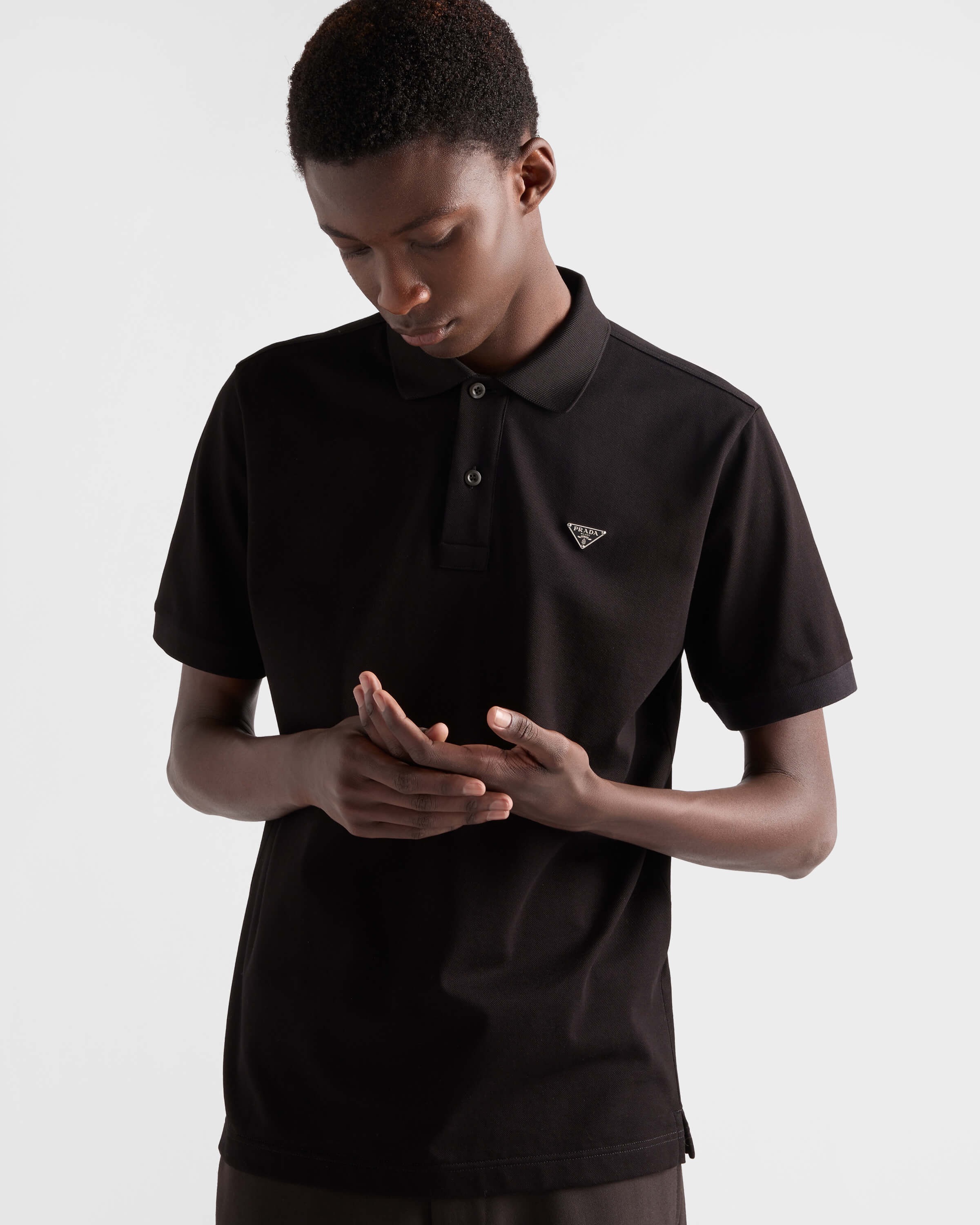 P309 Classic Triangle Black Polo Shirt · image 14