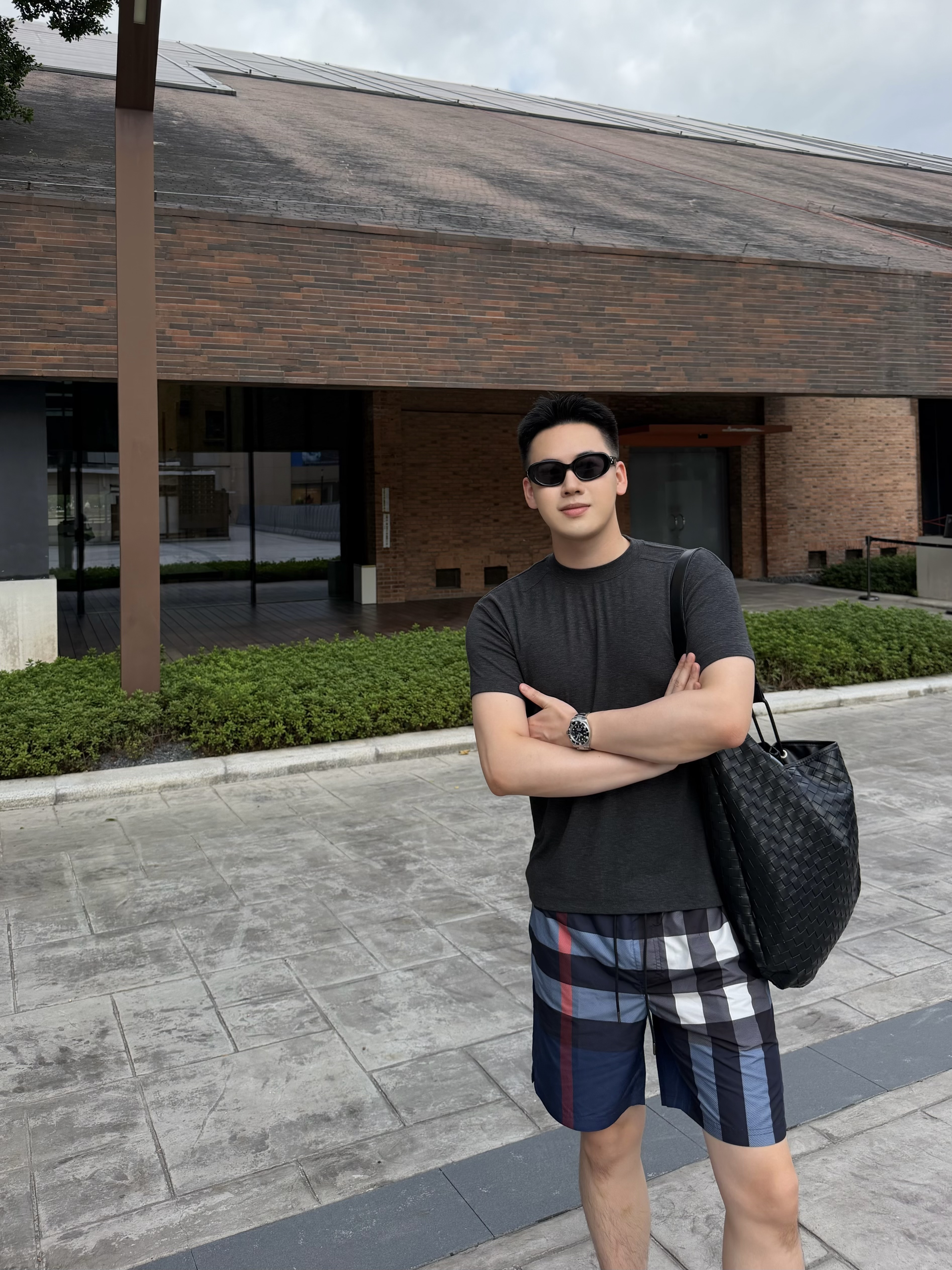 P309 Plaid shorts in blue · image 23