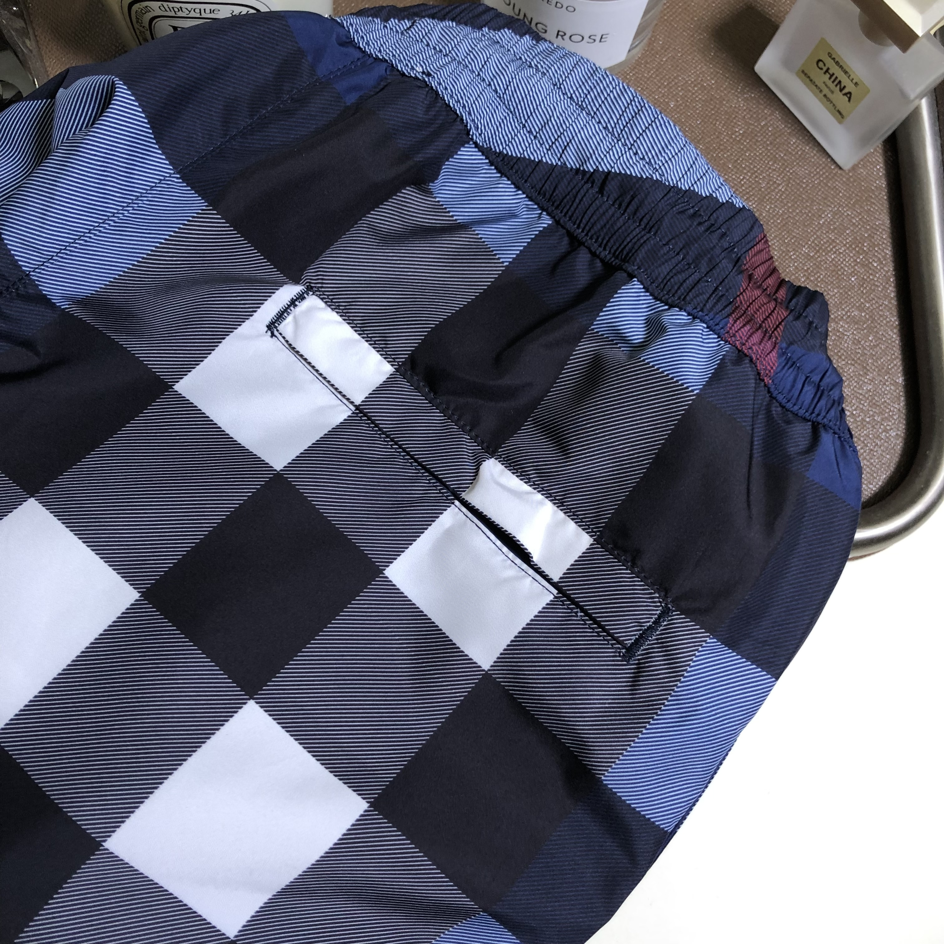 P309 Plaid shorts in blue · image 6