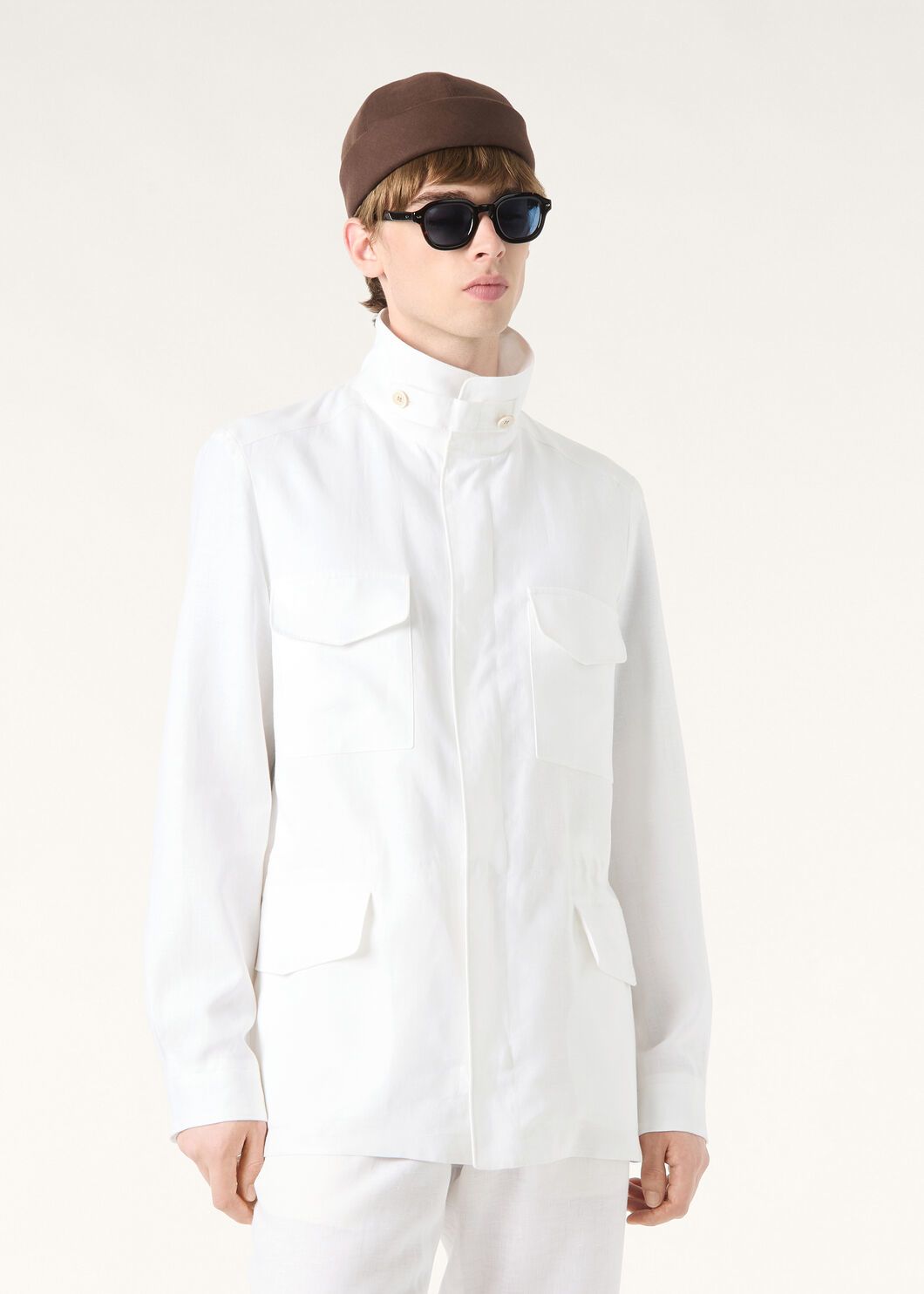 P1299 Linen solid color jacket · image 14