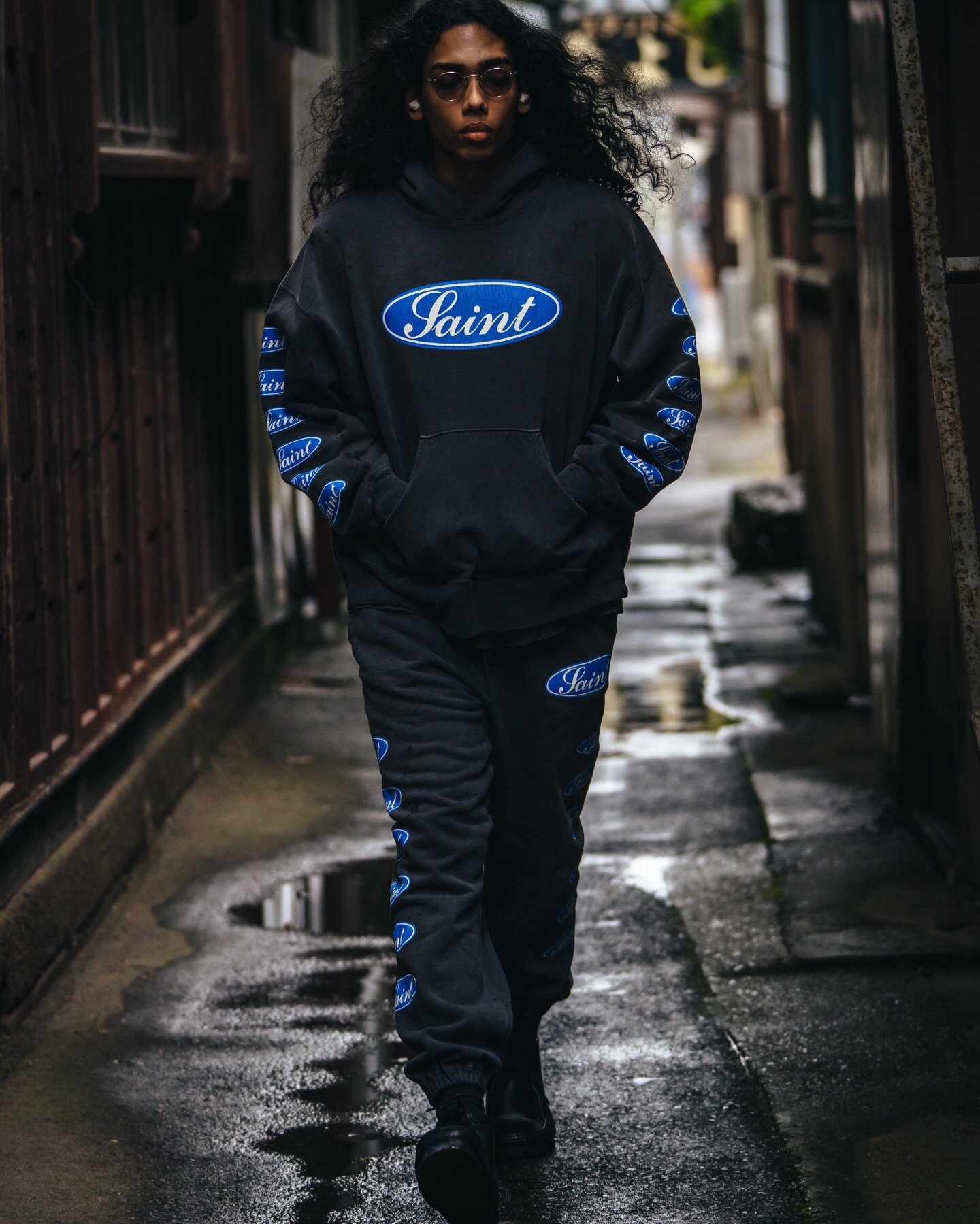 P359 Blue Saint printed hoodie · image 20