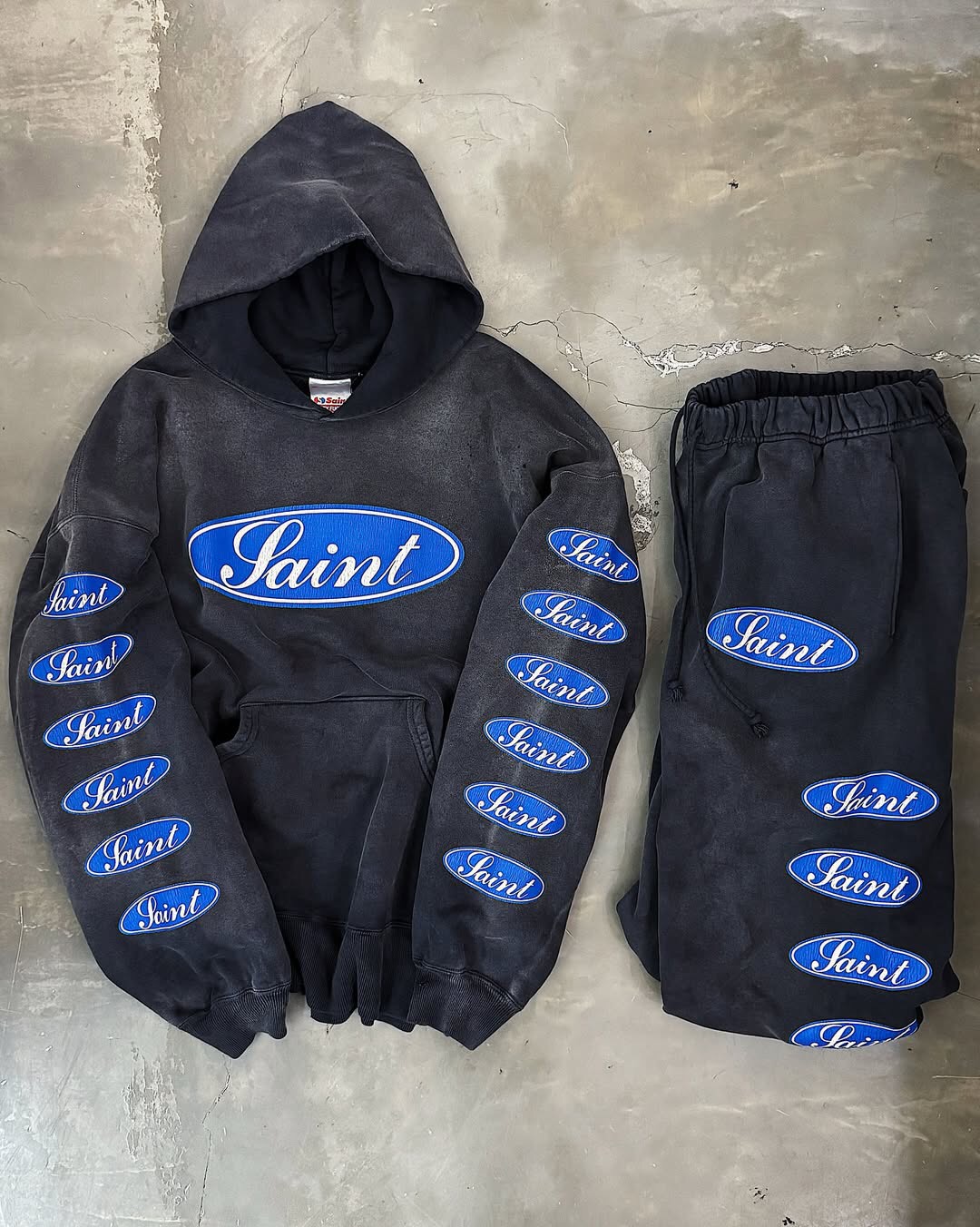 P359 Blue Saint printed hoodie · image 19